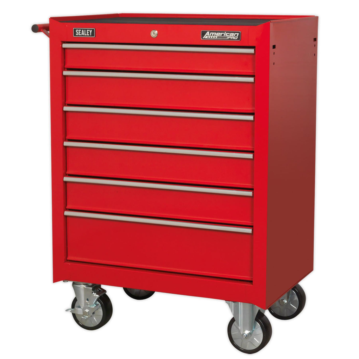 Sealey Rollcab 6 Drawer with Ball-Bearing Slides - Red