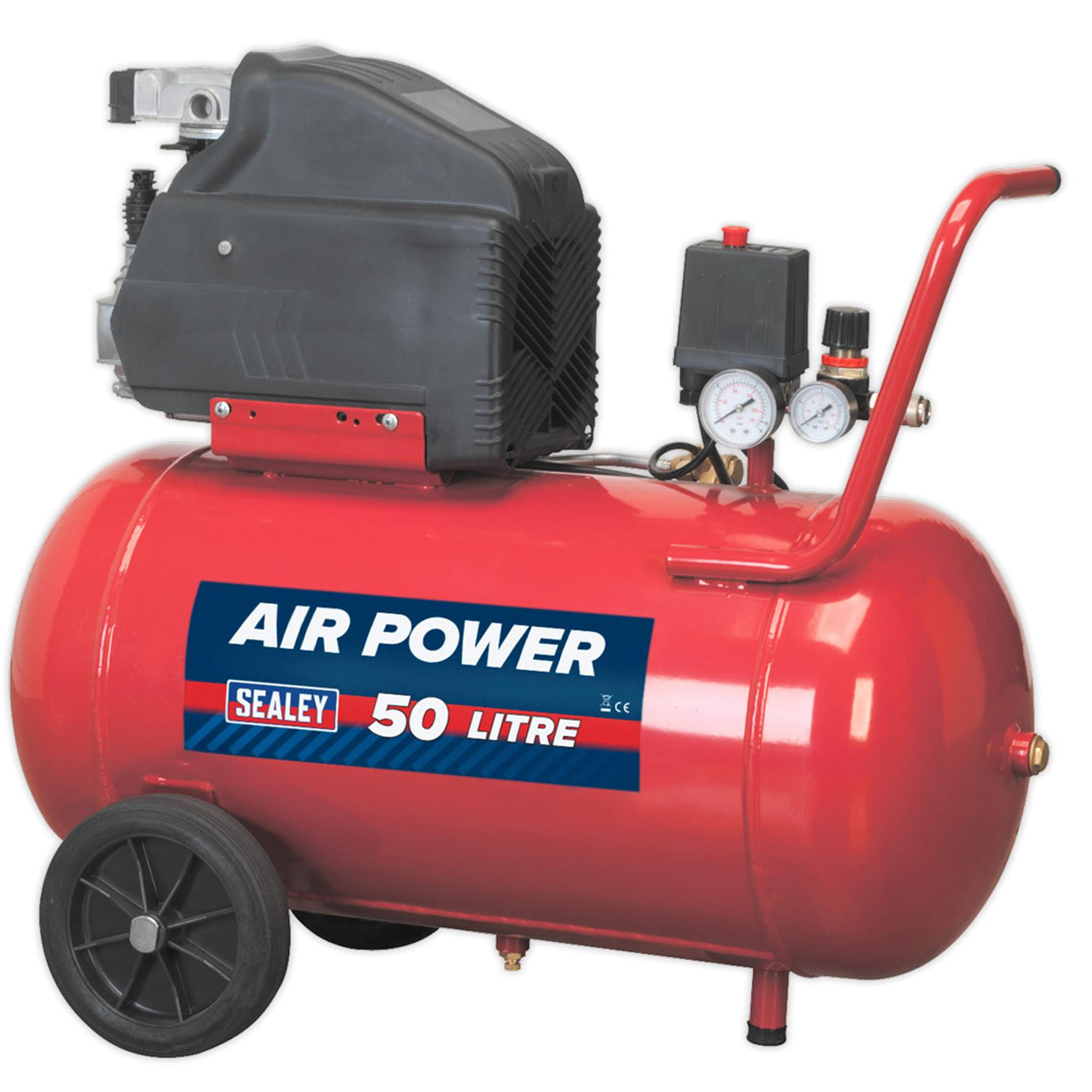 Sealey Compressor 50L Direct Drive 2hp Aluminium head