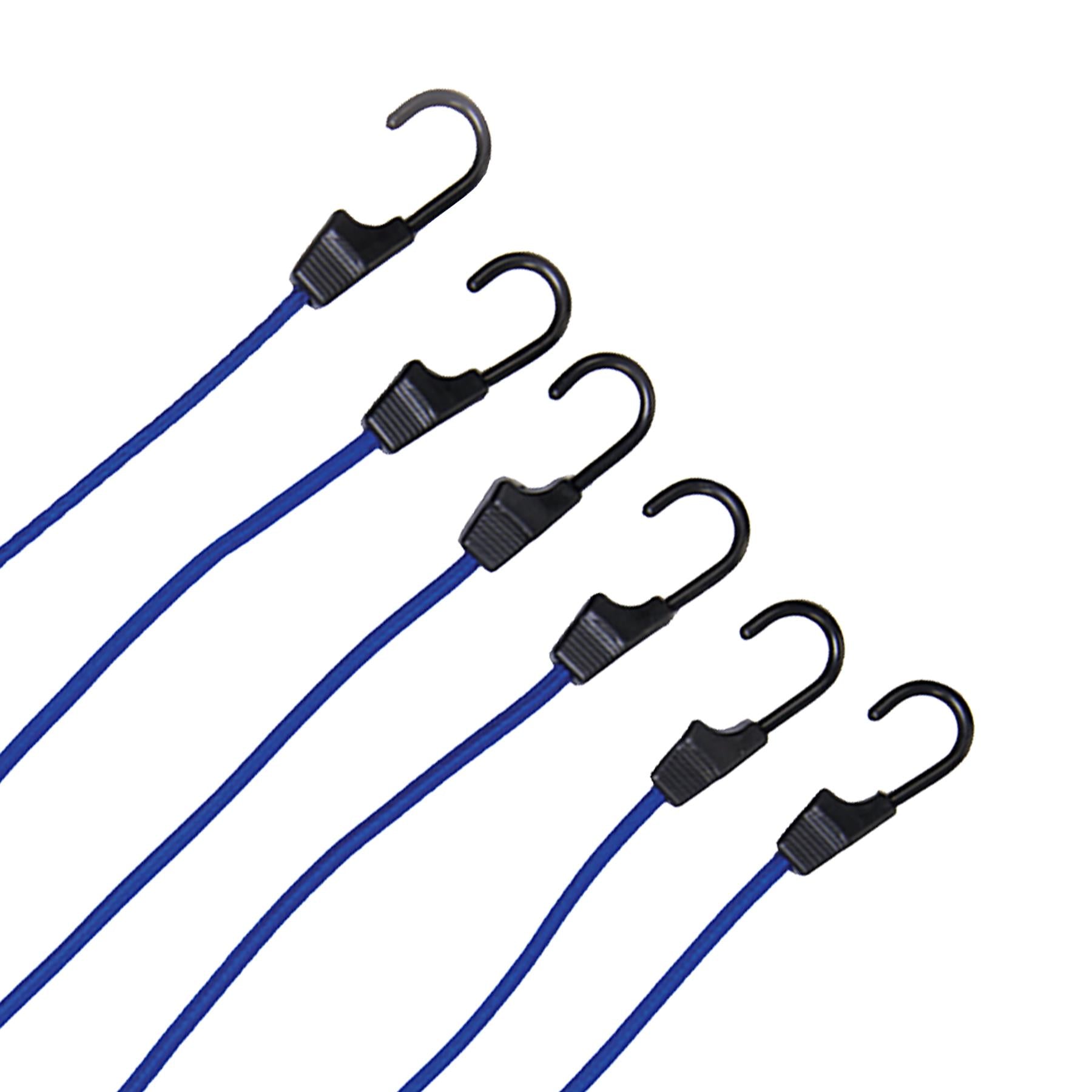 Bungee Cords 600mm Strong 6Pk Secure Luguage Load In Car Vans Bicycle Racks