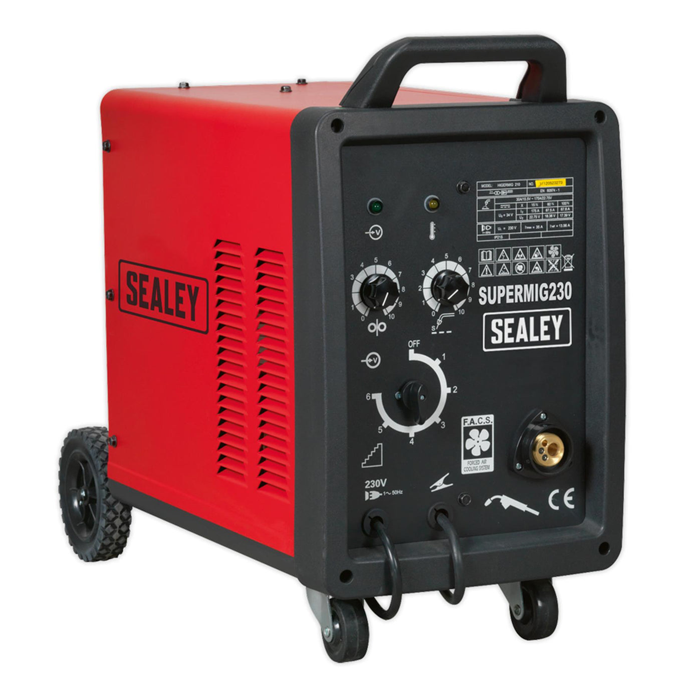 Sealey Professional MIG Welder 230A 230V with Binzel Euro Torch