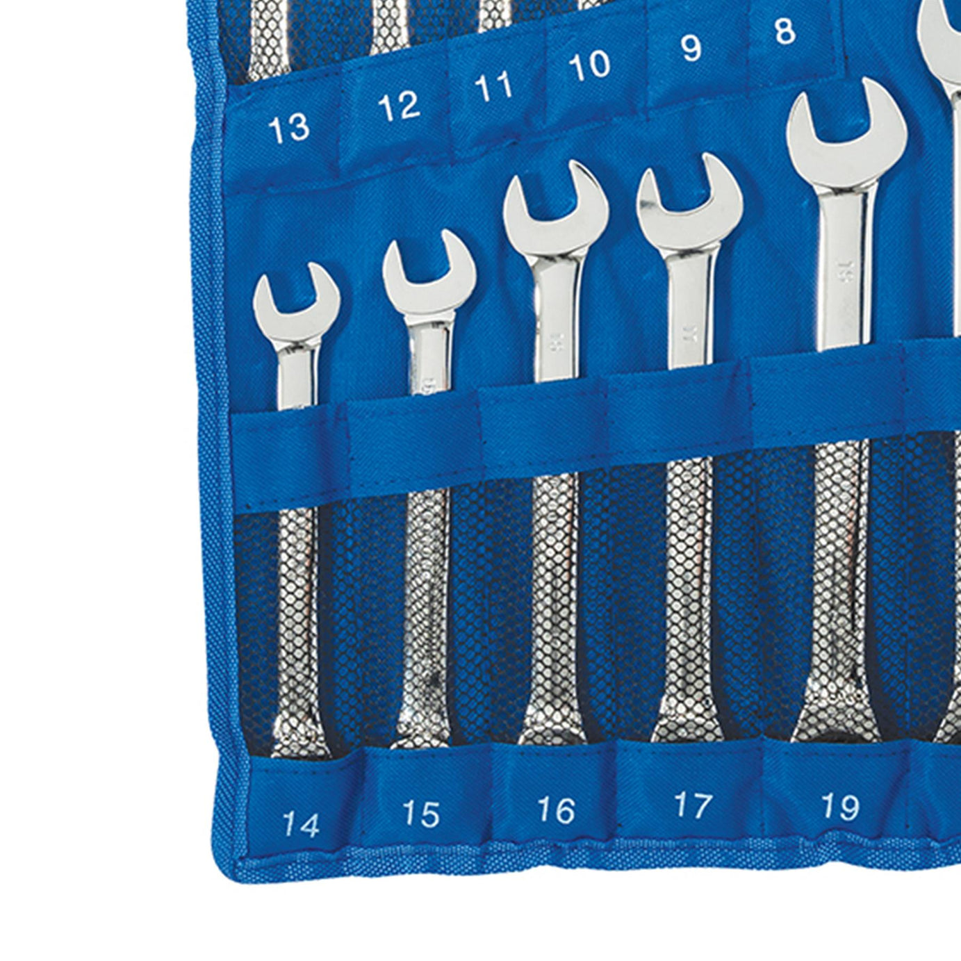 14Pce Fixed Head Ratchet Spanner Set 8mm - 24mm Polished 40Cr Alloy Steel