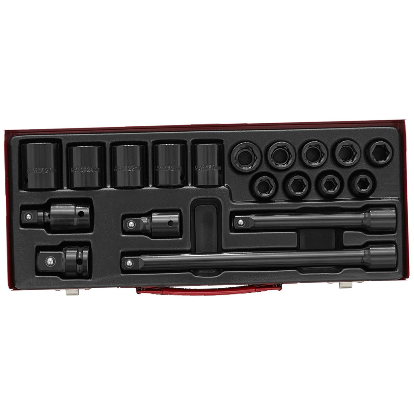 Sealey Impact Socket Set 19pc 1/2"Sq Drive Metric