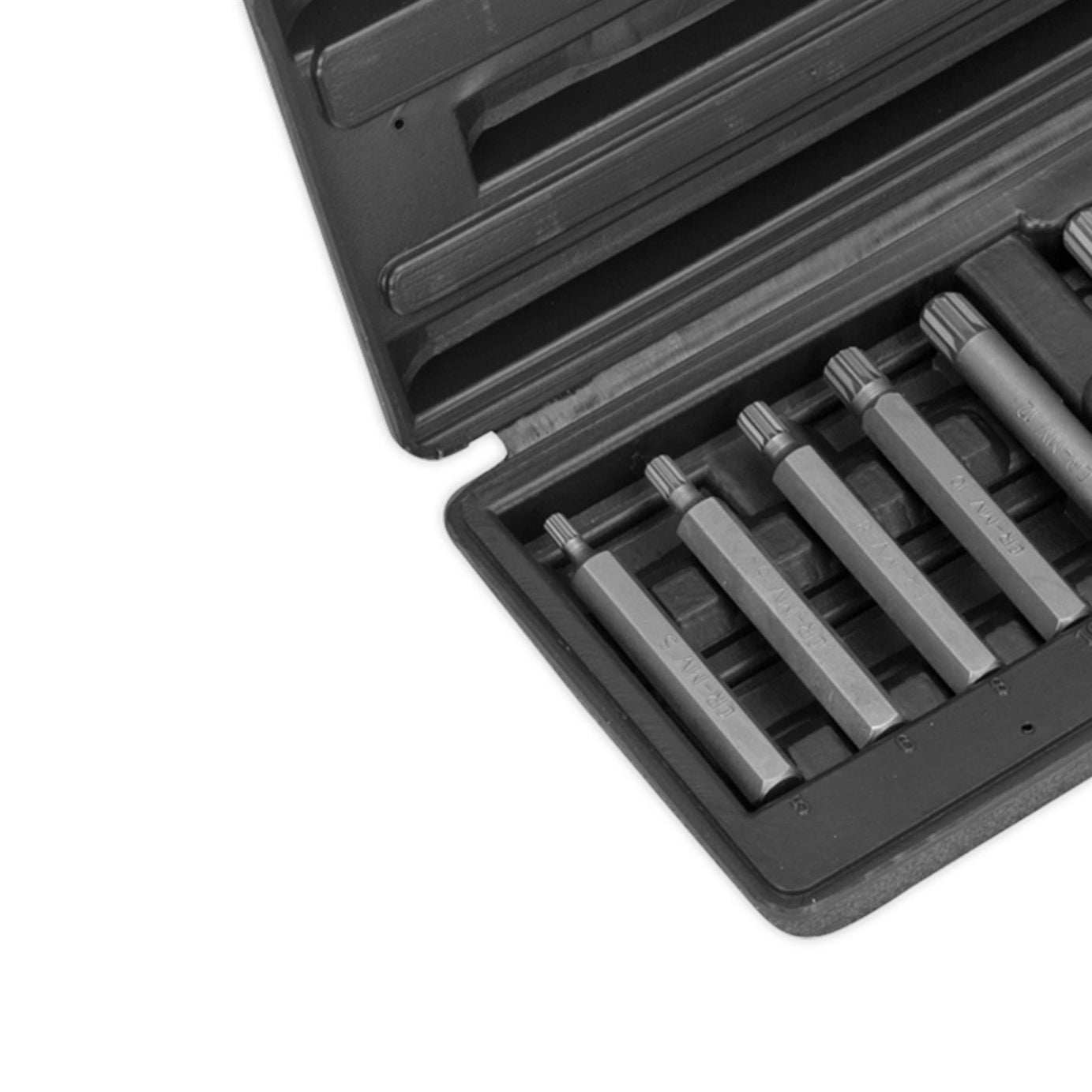 Sealey Spline Bit & Holder Set 11pc - 3/8"Sq Drive