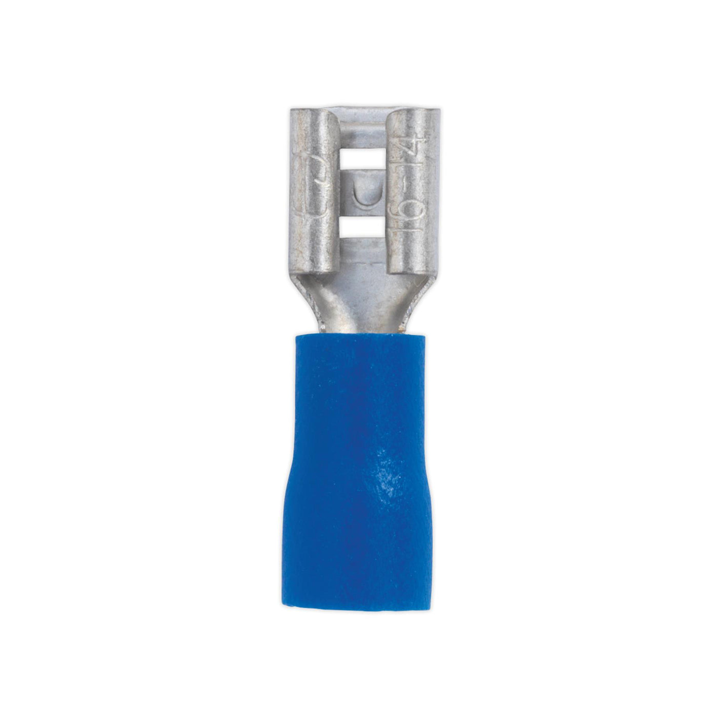 Sealey Push-On Terminal 4.8mm Female Blue Pack of 100
