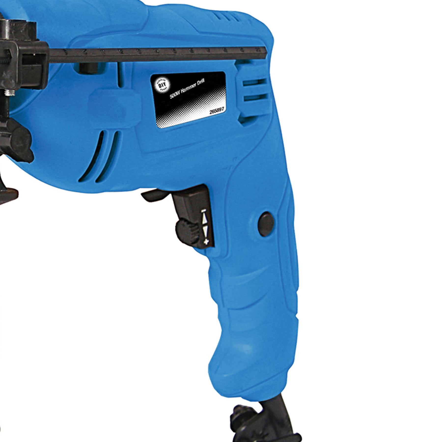 Professional DIY 500W Compact Hammer Drill Power Tool DIY Corded Power Tool
