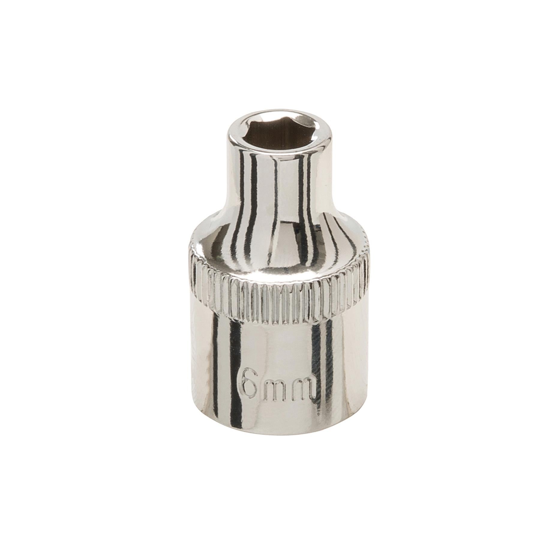 Socket 3/8" Drive Metric Hex Square 6mm Individual Hex Polished Crv Tool