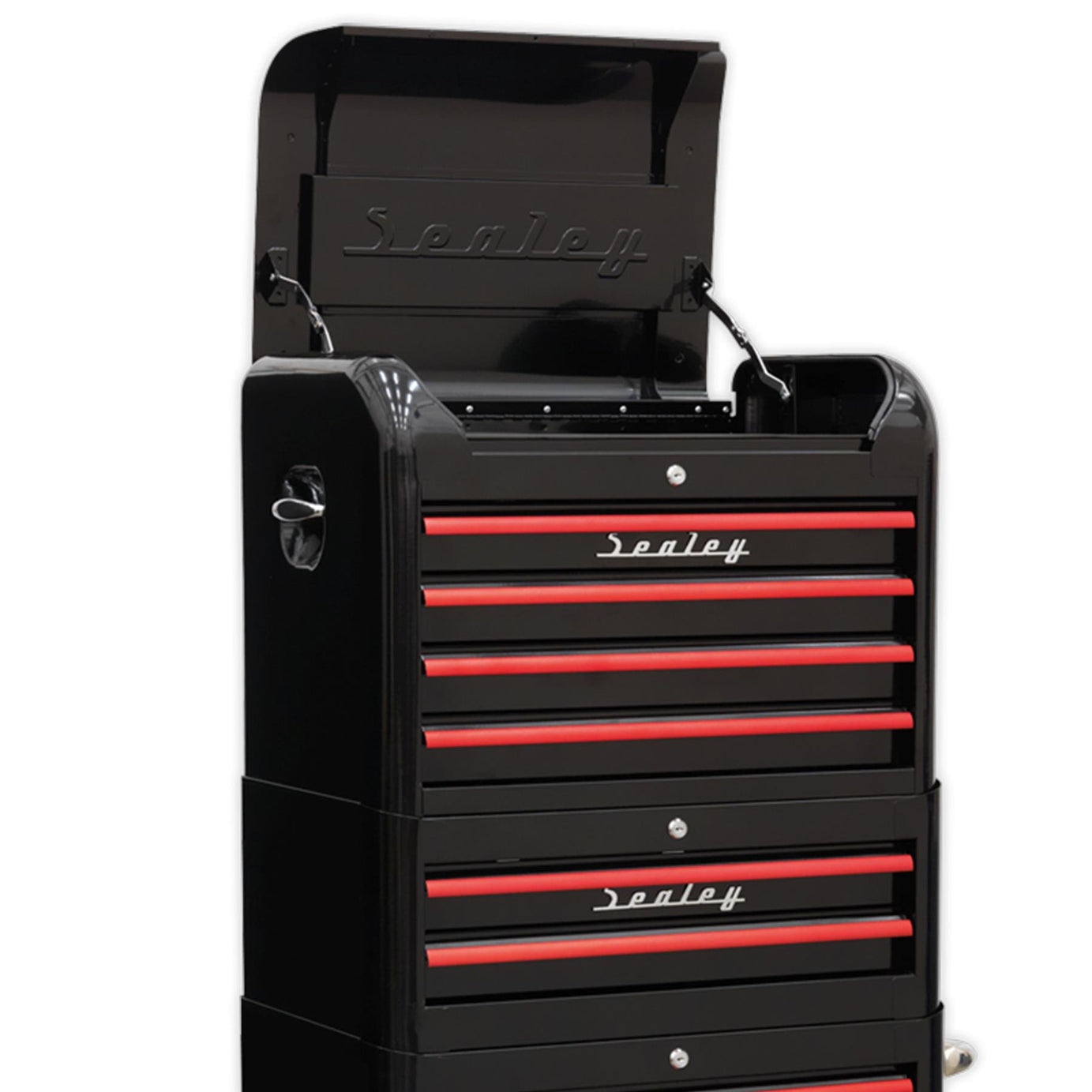 Sealey Retro Style Tool Chest Combination 10 Drawer - Black/Red