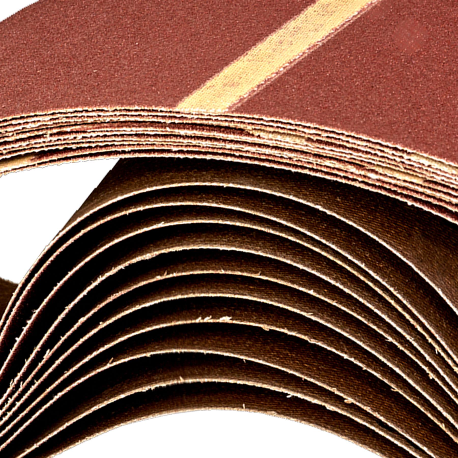 Sanding Belt 75 x 533mm 120Grit - Aluminium oxide   Pack of 10 Sealey