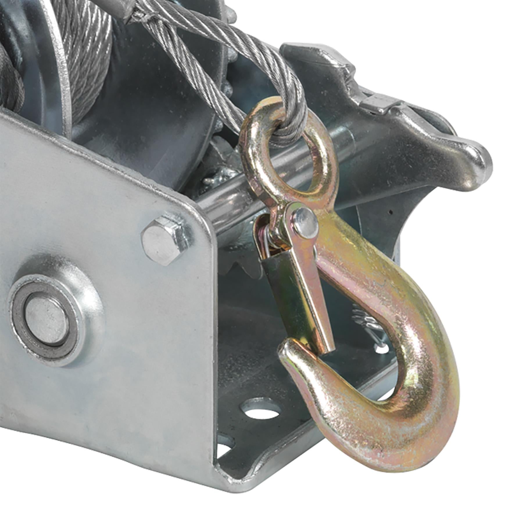 Sealey Geared Hand Winch 540kg Capacity with Cable