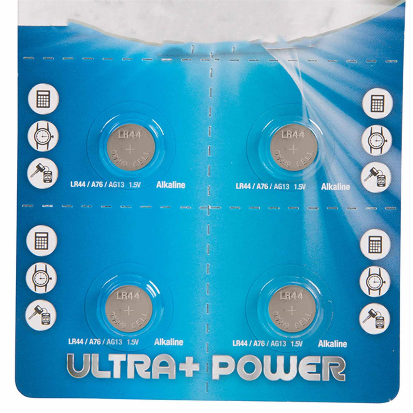 High Performance Alkaline Button Cell Battery LR44 4pack Camera calculator
