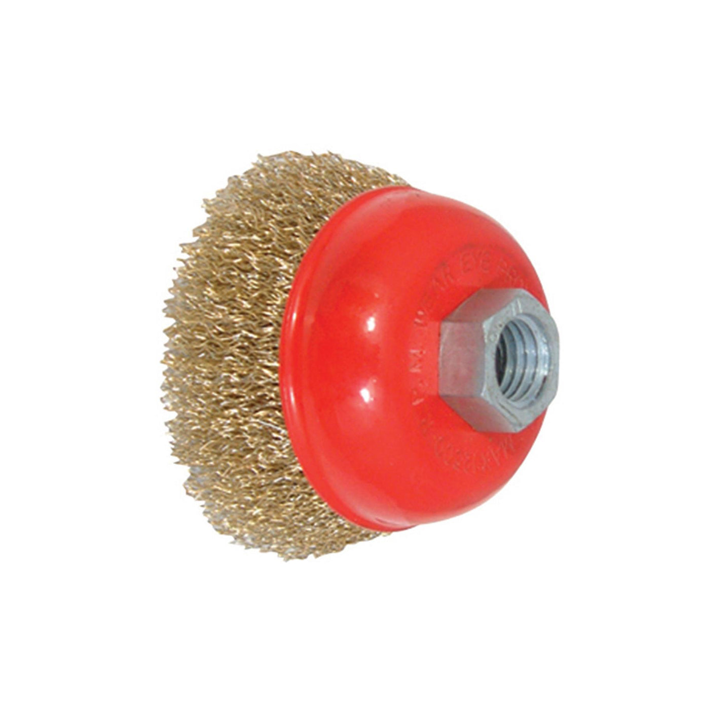 Brassed Steel Crimp Cup 75mm Wire Brush Rust Removal Professional Tool