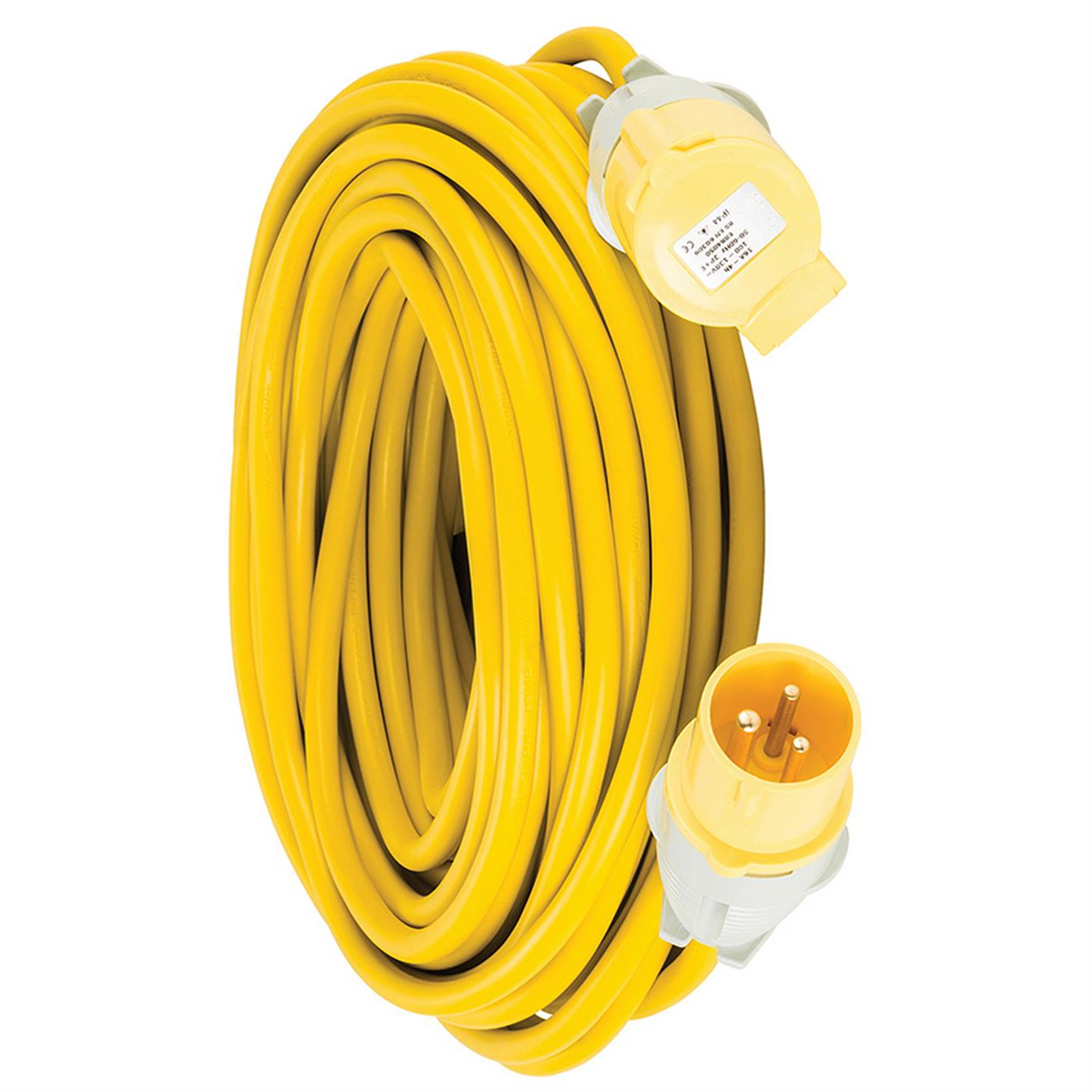 Defender Extension Lead Yellow 2.5mm2 16A 25m 110V
