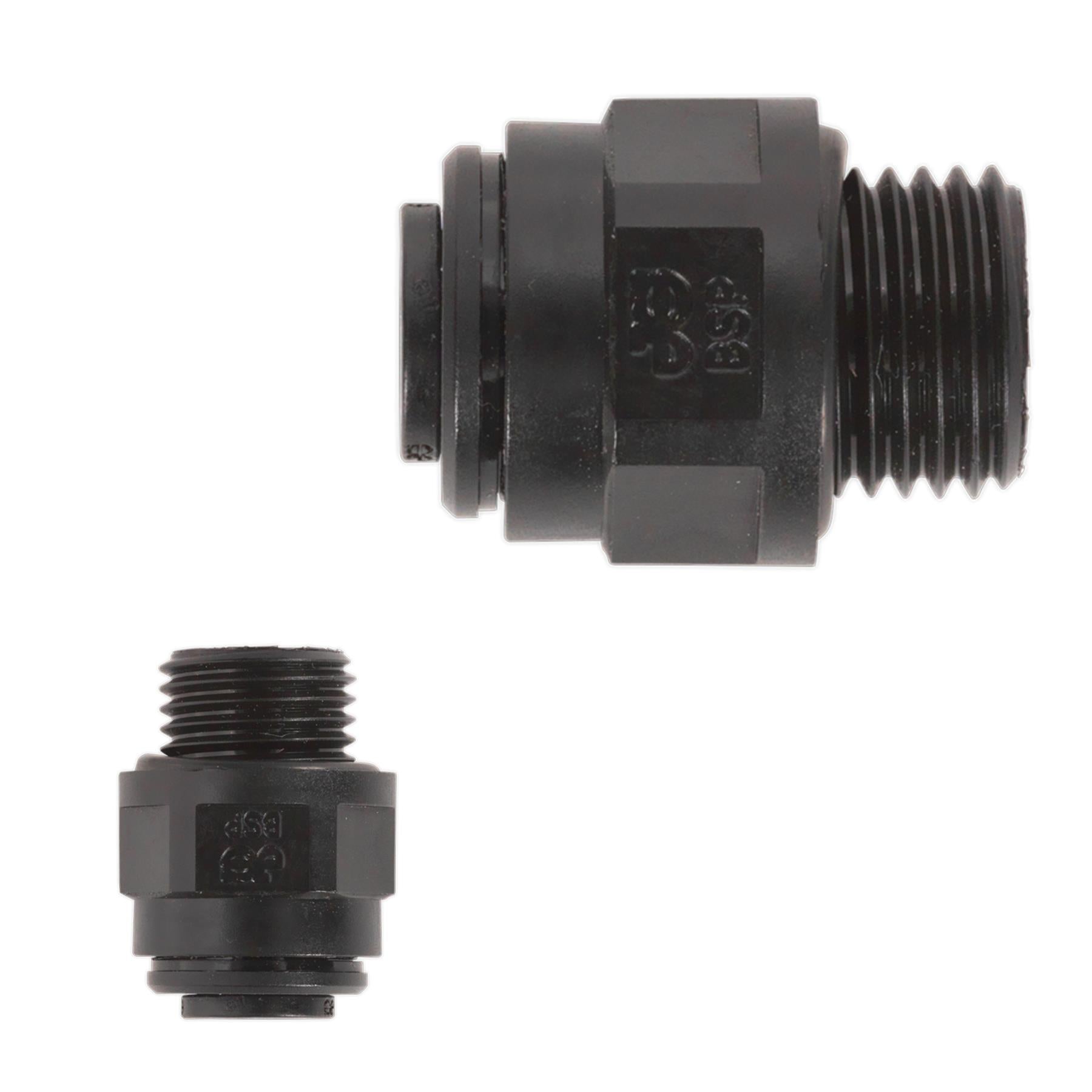 Sealey Straight Adaptor 10mm x 1/4"BSP Pk of 5 (Speedfit-PM011012E)