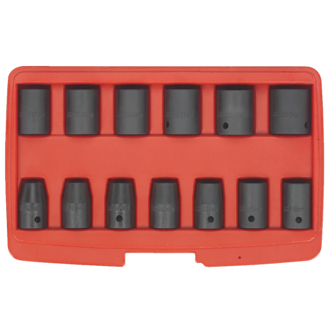 Sealey Impact Socket Set 13pc 1/2"Sq Drive Metric