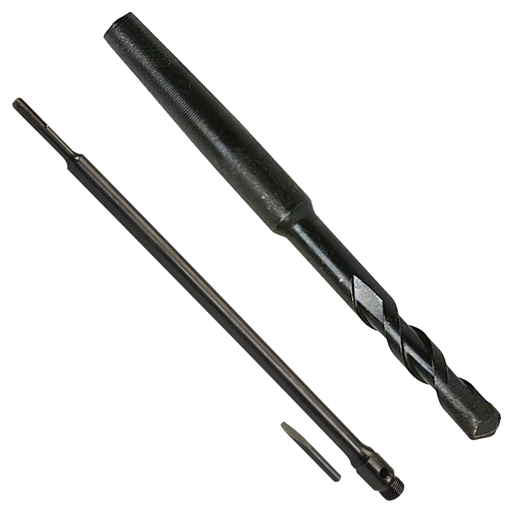 TCT Core Drill Bit 125mm Hole Saw Masonry Stone Brick SDS Plus 1250mm Shaft Pilot