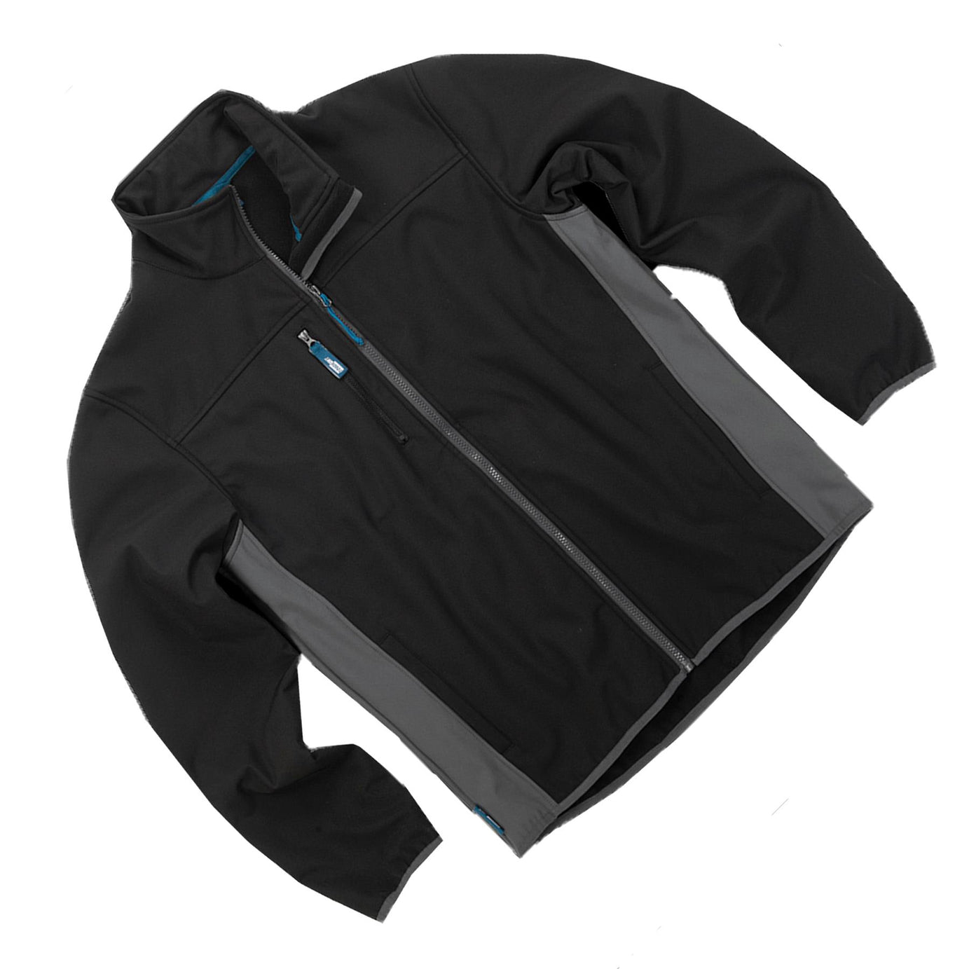 Tough Grit 2-tone Softshell Trade Tech Windproof Jacket Black/Charcoal M