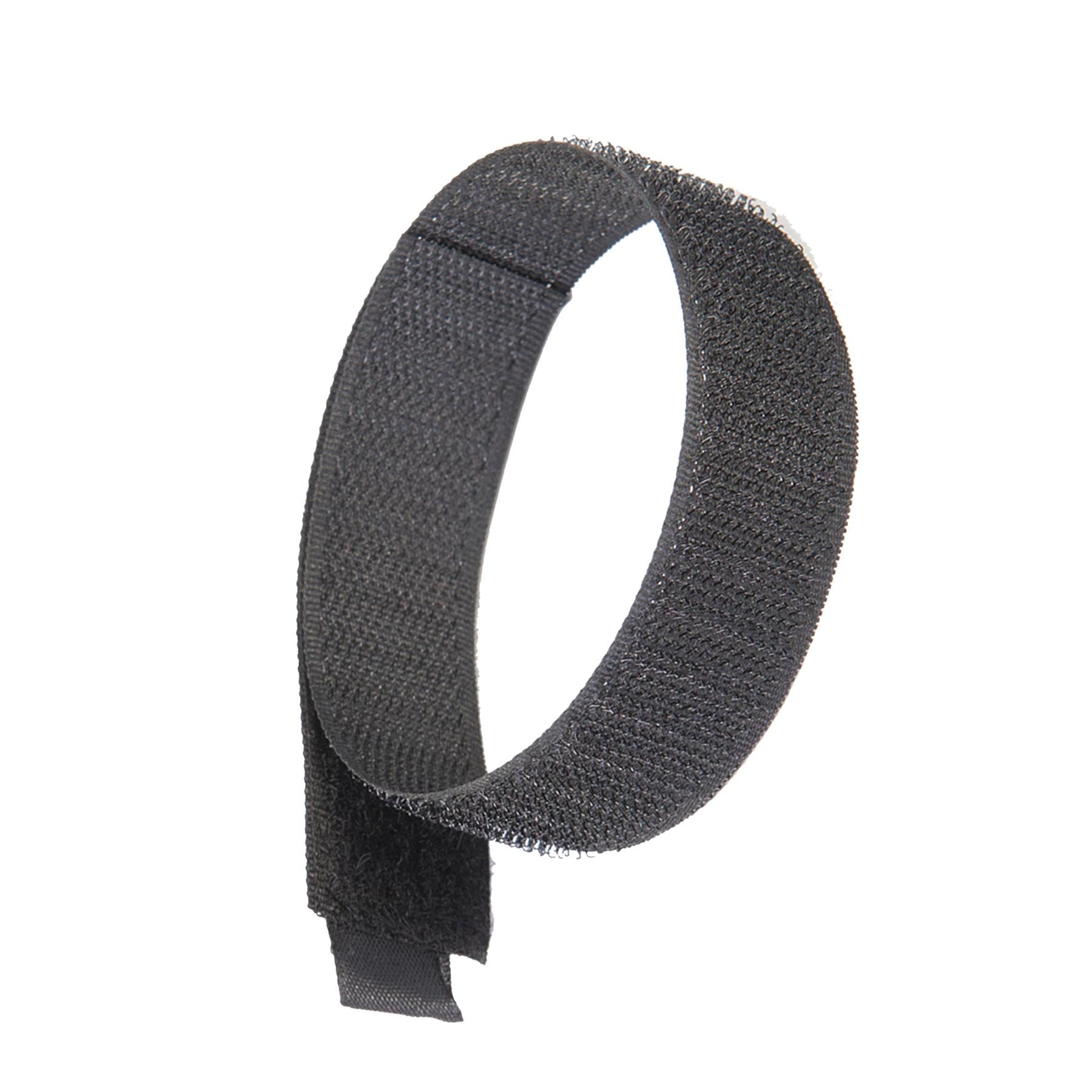 Hook & Loop 300mm Black Nylon Strap Strapping Cable Ties Band luggage Strap