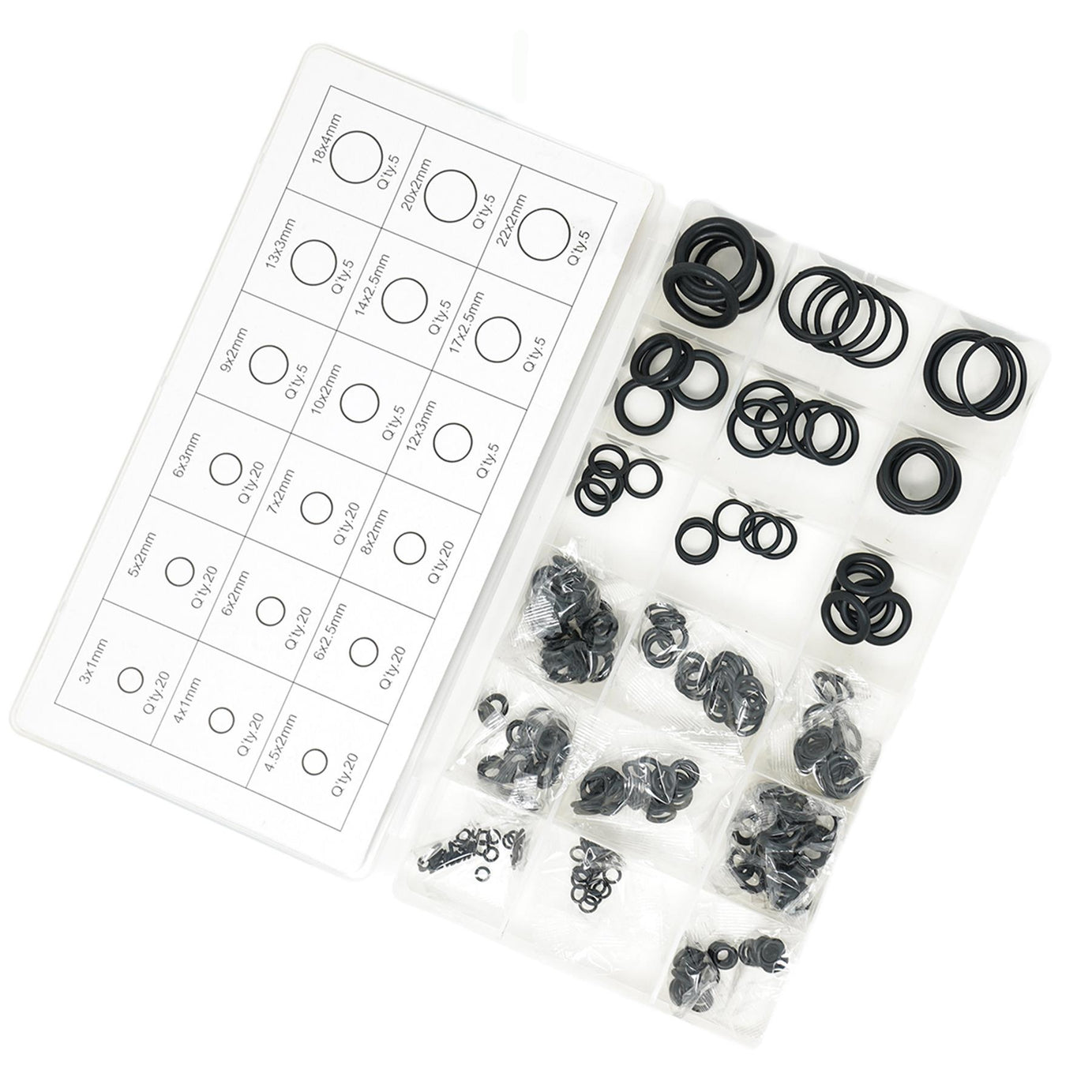  Rubber O Rings Assorted