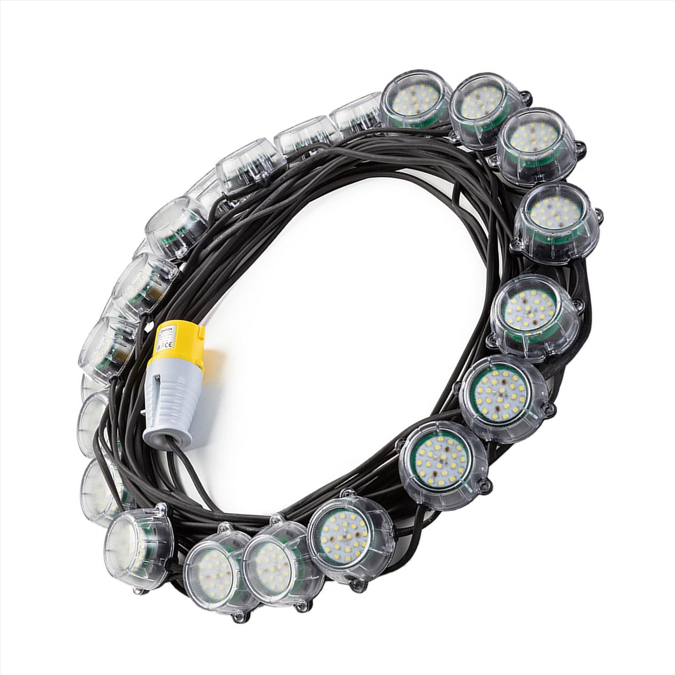 Defender 50m Heavy Duty LED Encapsulated Festoon String Lights 120W 110V 120W