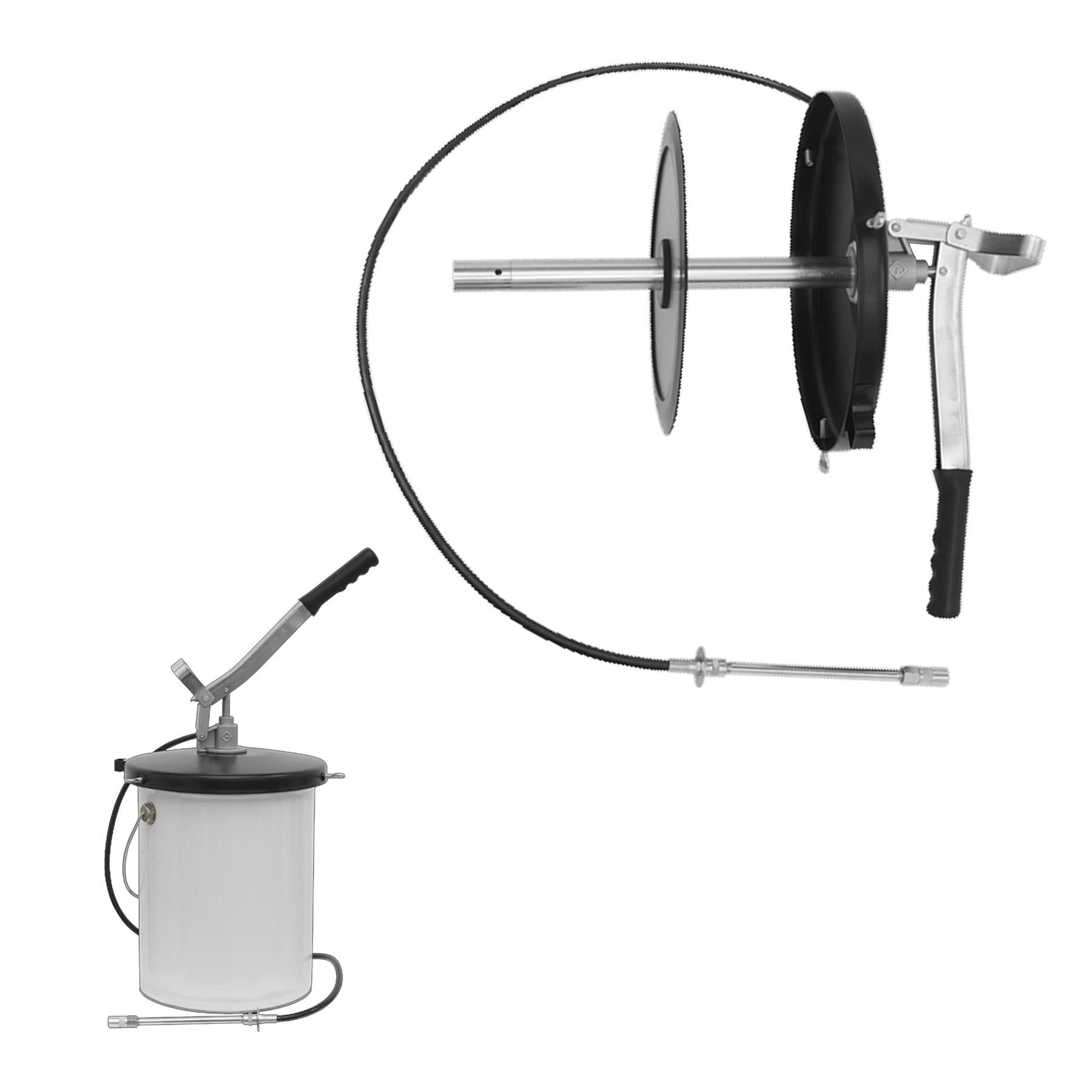 Sealey Bucket Greaser with Follower Plate 12.5kg Extra-Heavy-Duty