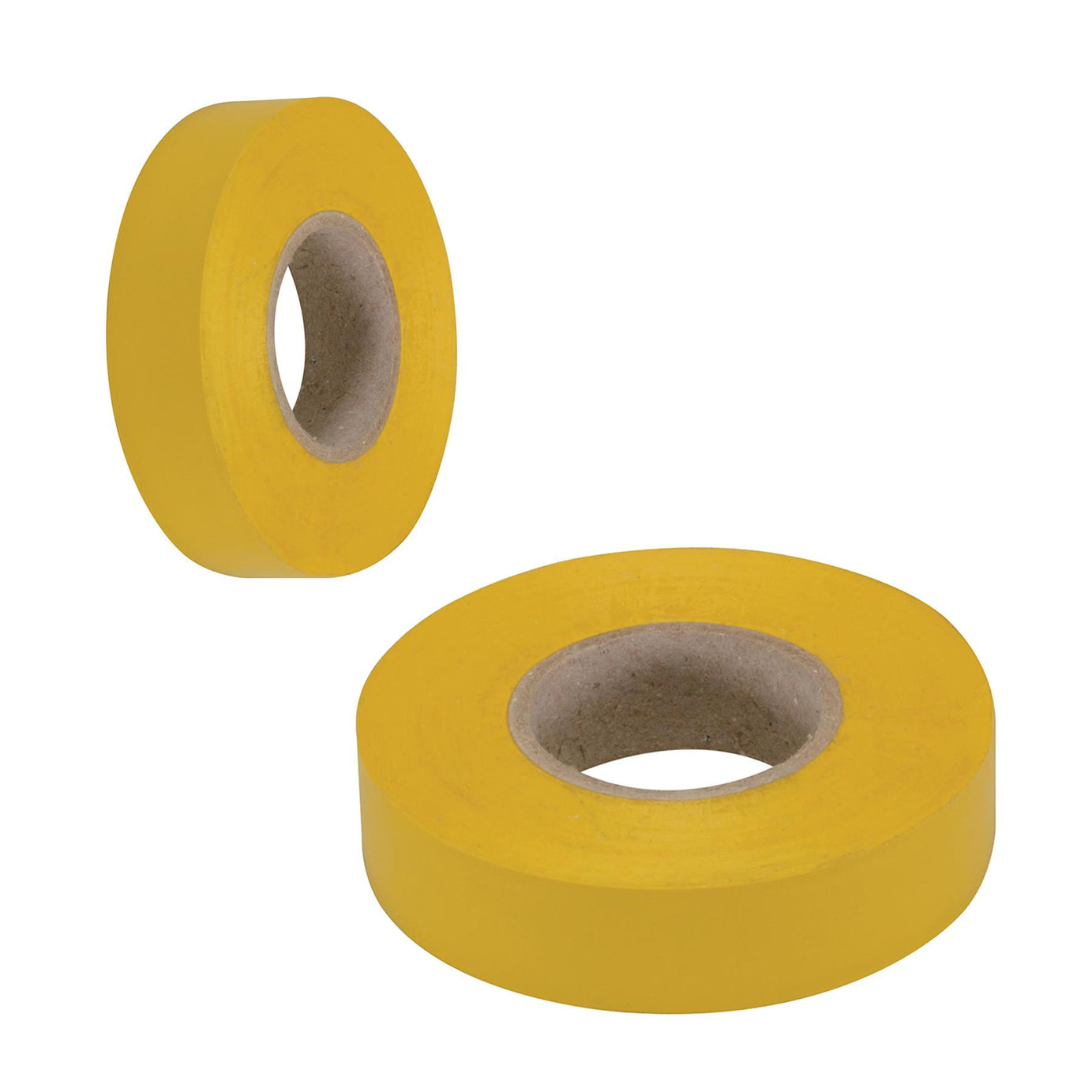 2 x PVC Insulation Electrical Tape Flame Retardent Yellow  19mm x 33mm