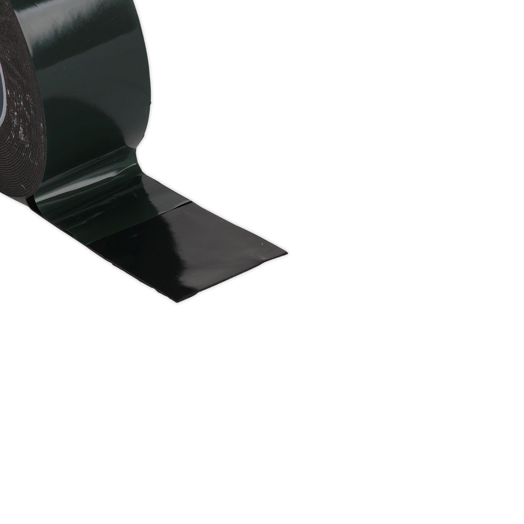 Sealey Double-Sided Adhesive Foam Tape 50mm x 10m Green Backing