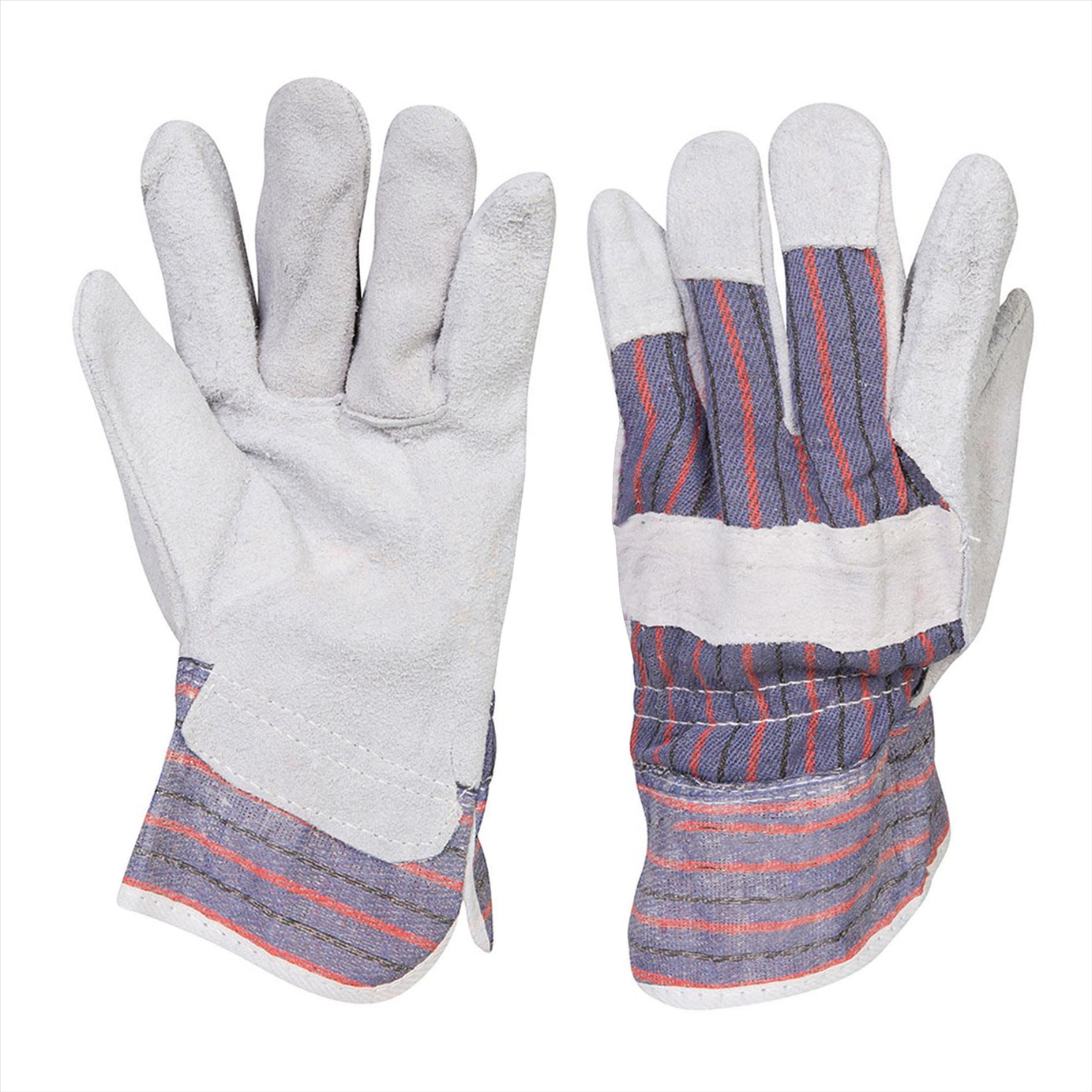 1 X Rigger Gloves Chrome Leather Quality Safety For Construction And General Use