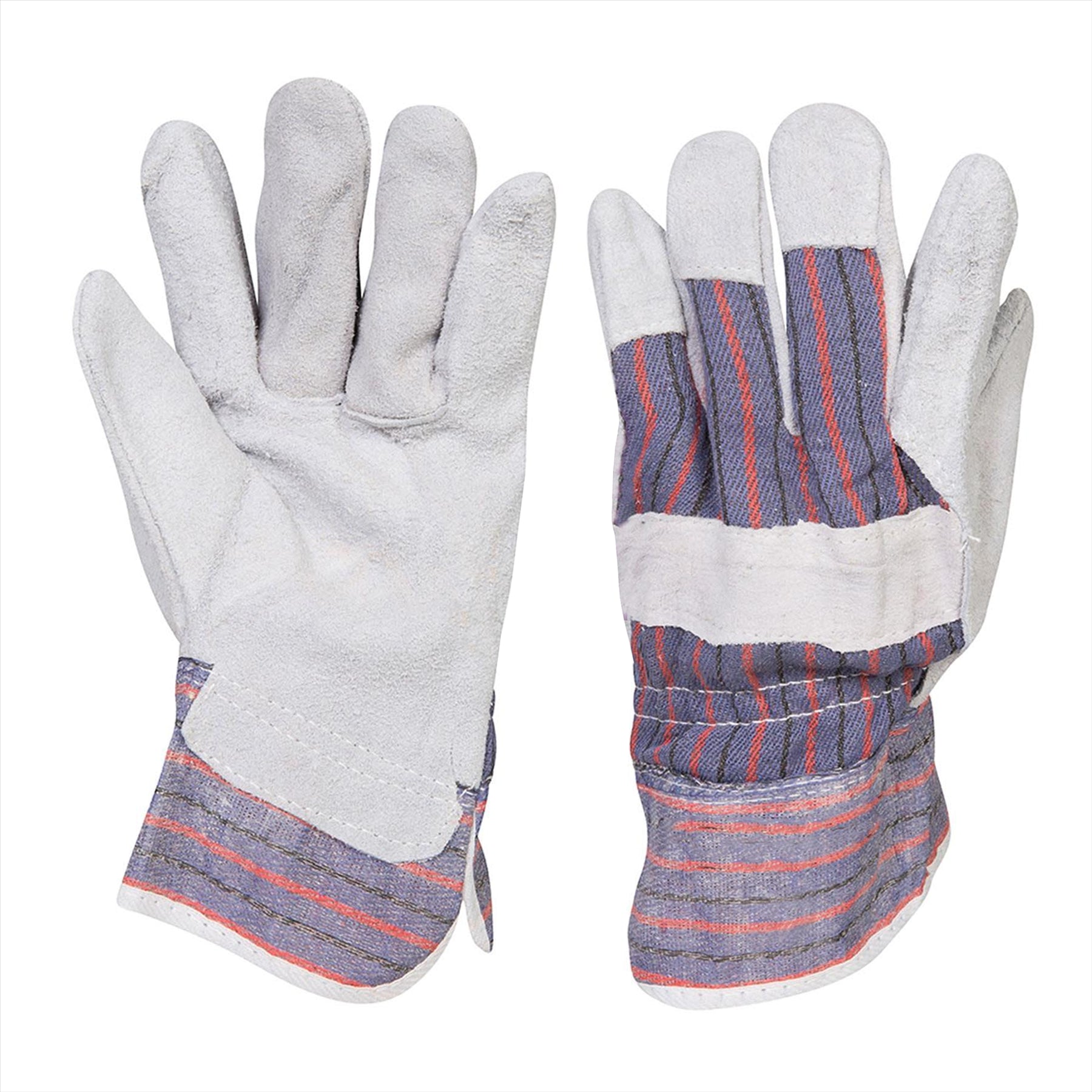 1 X Rigger Gloves Chrome Leather Quality Safety For Construction And General Use