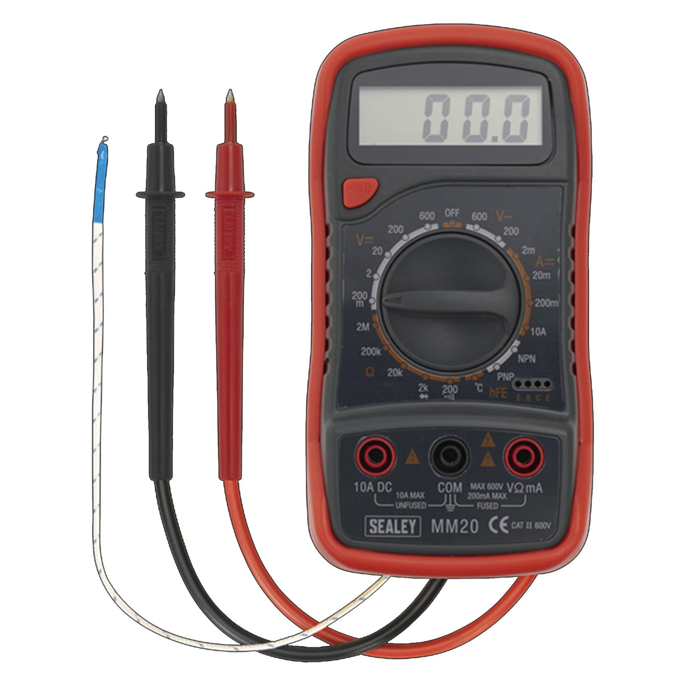 Sealey Digital Multimeter 8-Function with Thermocouple