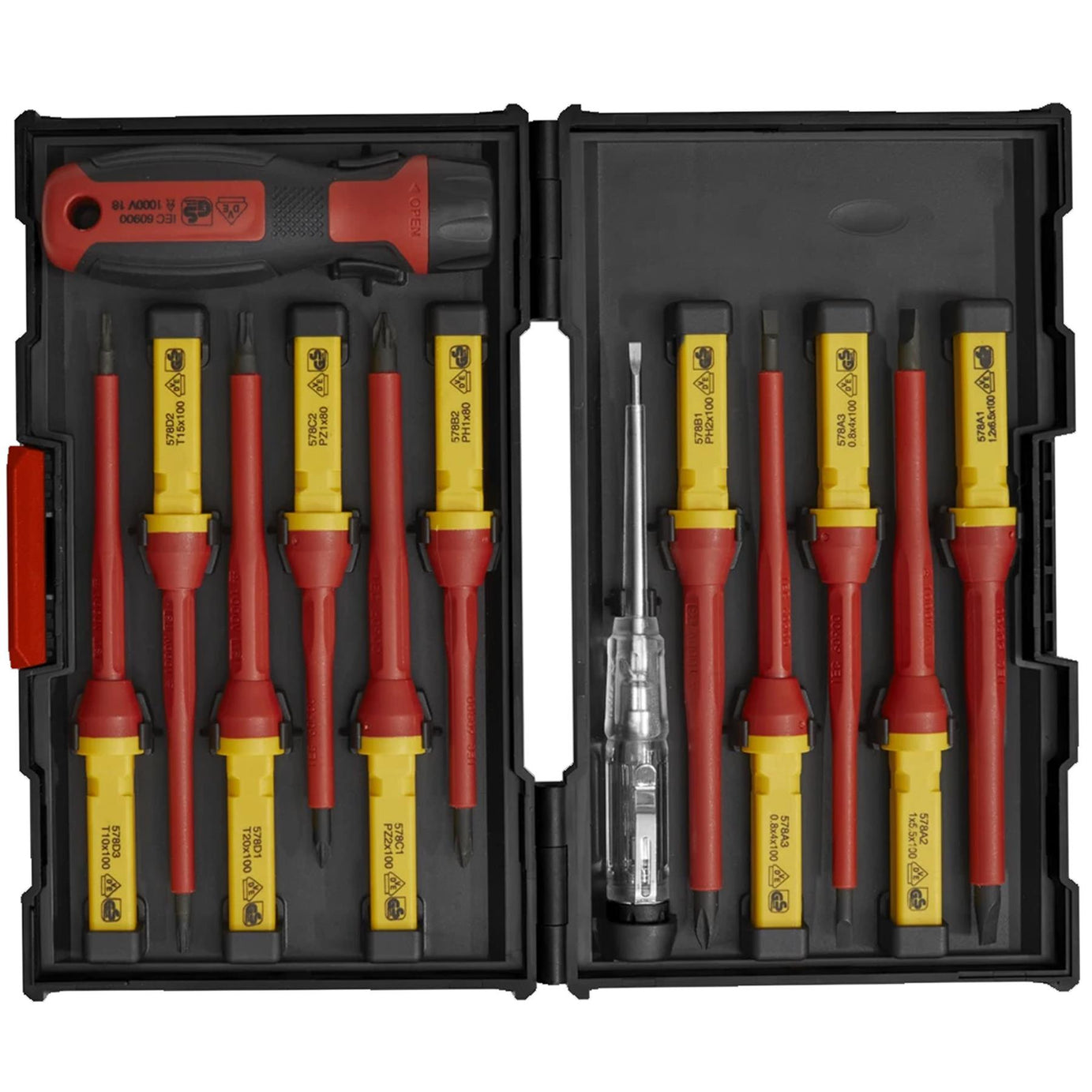 Sealey Screwdriver Set Interchangeable 13pc - VDE Approved