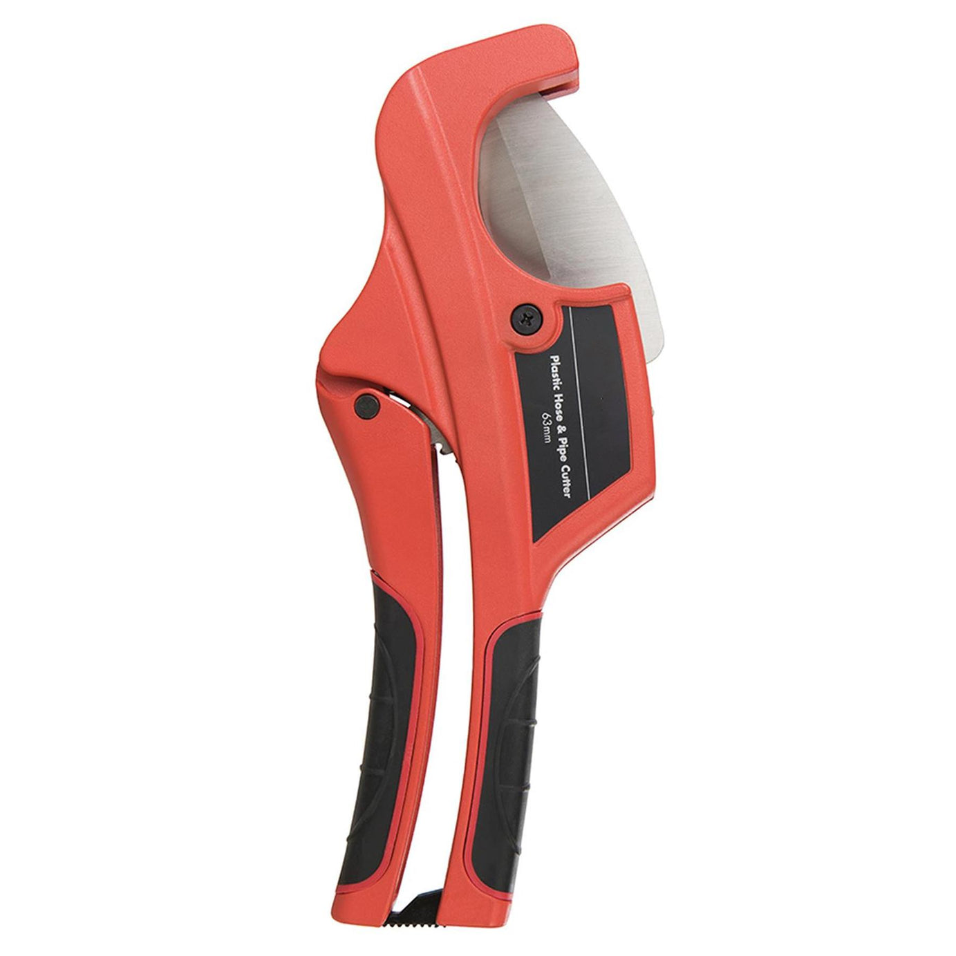 Ratchet Action 63mm Plastic Pipe Cutter Plumbing Tool PVC Water Tube Hose