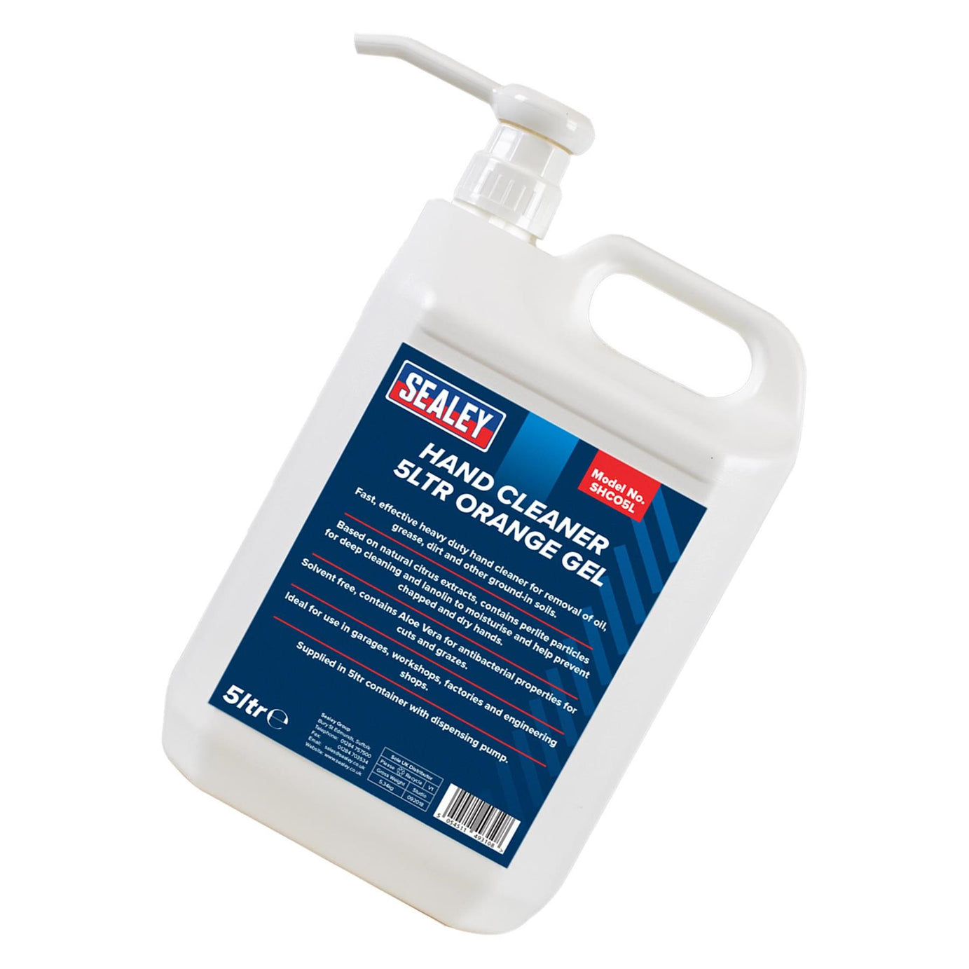 Sealey Hand Cleaner 5L Orange Gel