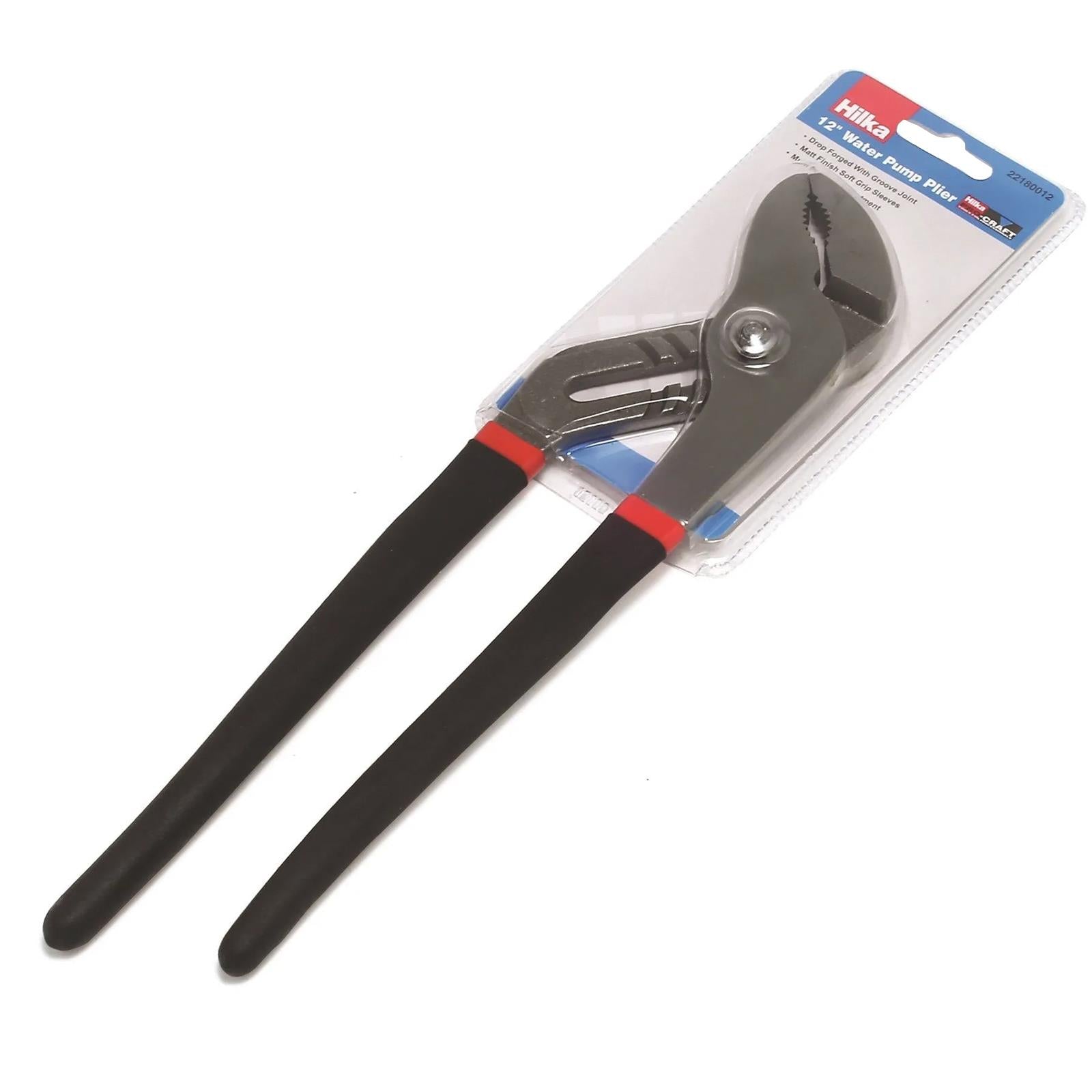 Water Pump Pliers Grips 12" 300mm Long by Hilka Pro Craft / Large Plier Grips