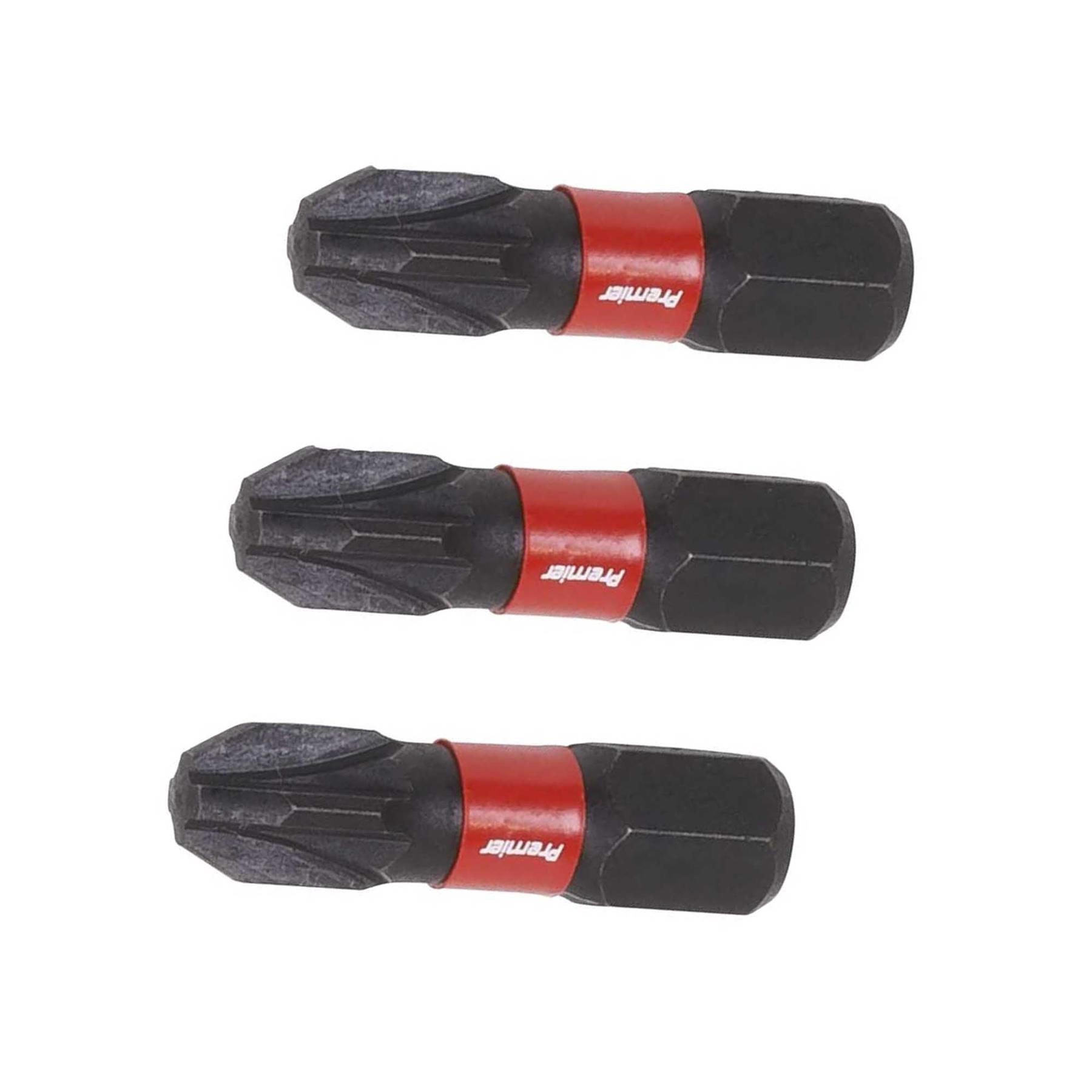 Pozi #3 Impact Power Tool Bits 25mm - 3pc
