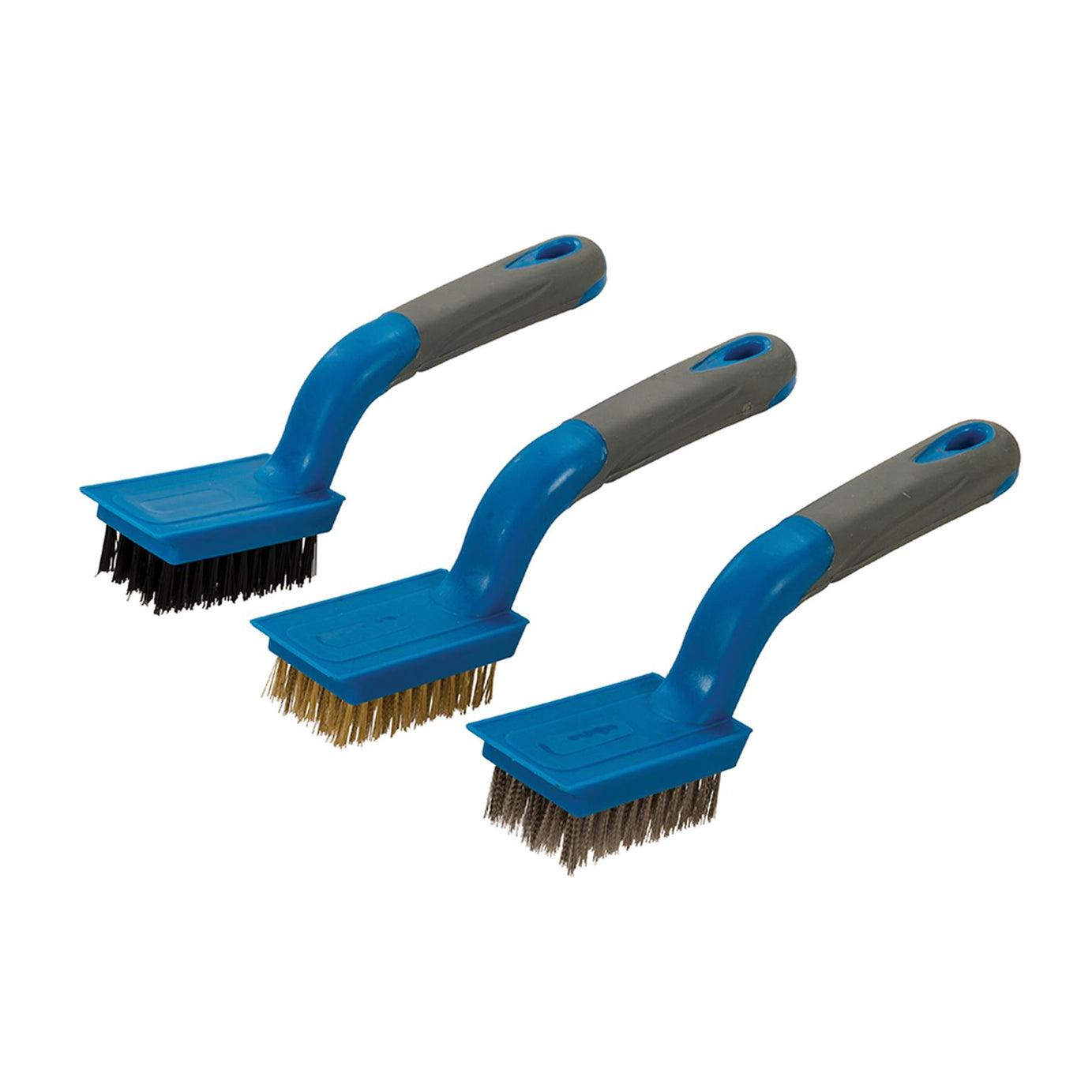 3Pce Wire Brush Set Removing Rust Scale Surface Preparation Cleaning Garage