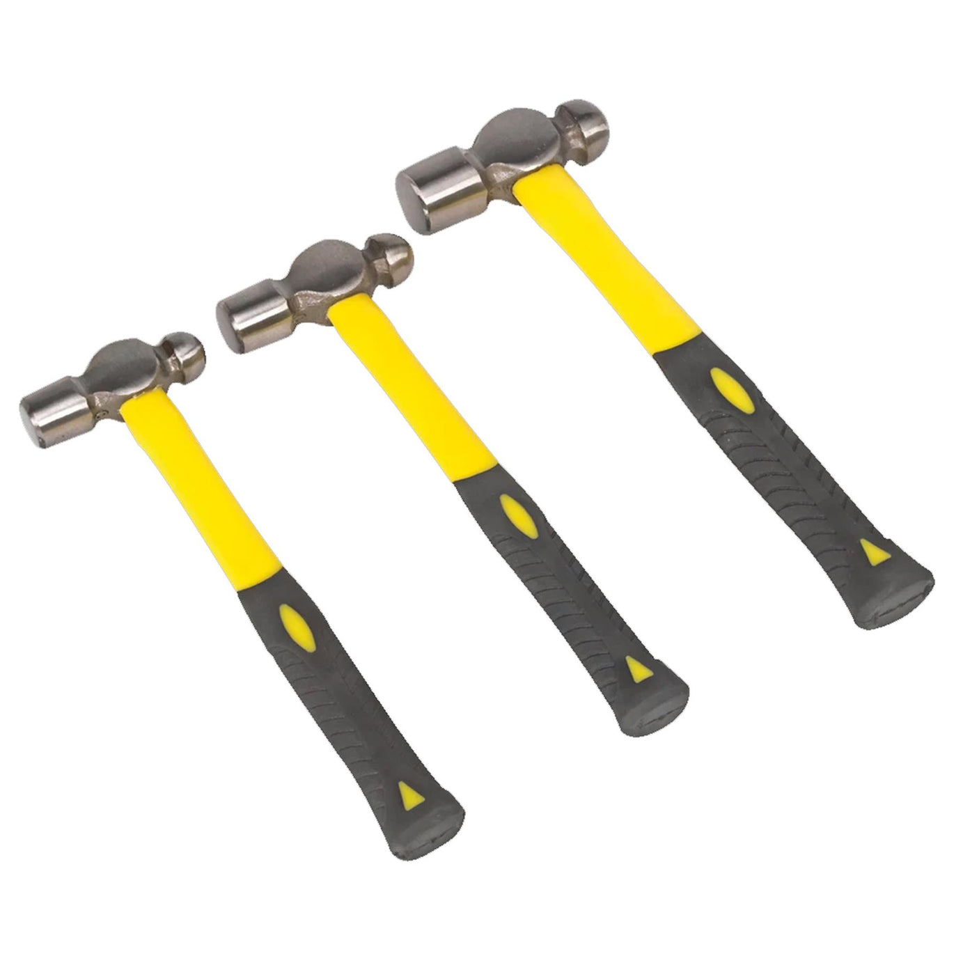 Sealey Ball Pein Hammer Set 3pc Fibreglass Shafts