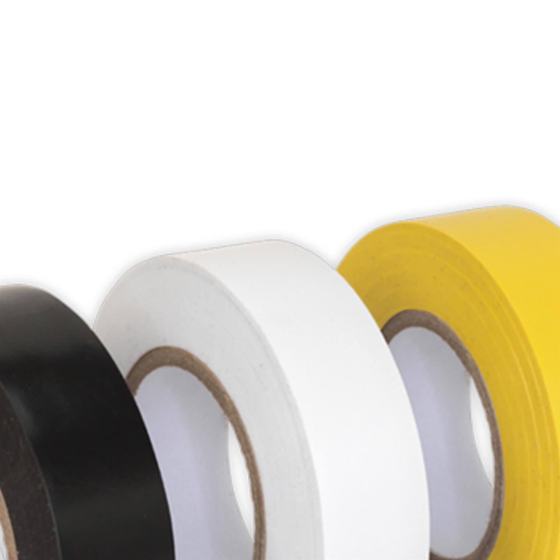 Sealey PVC Insulating Tape 19mm x 20m Mixed Colours Pack of 10