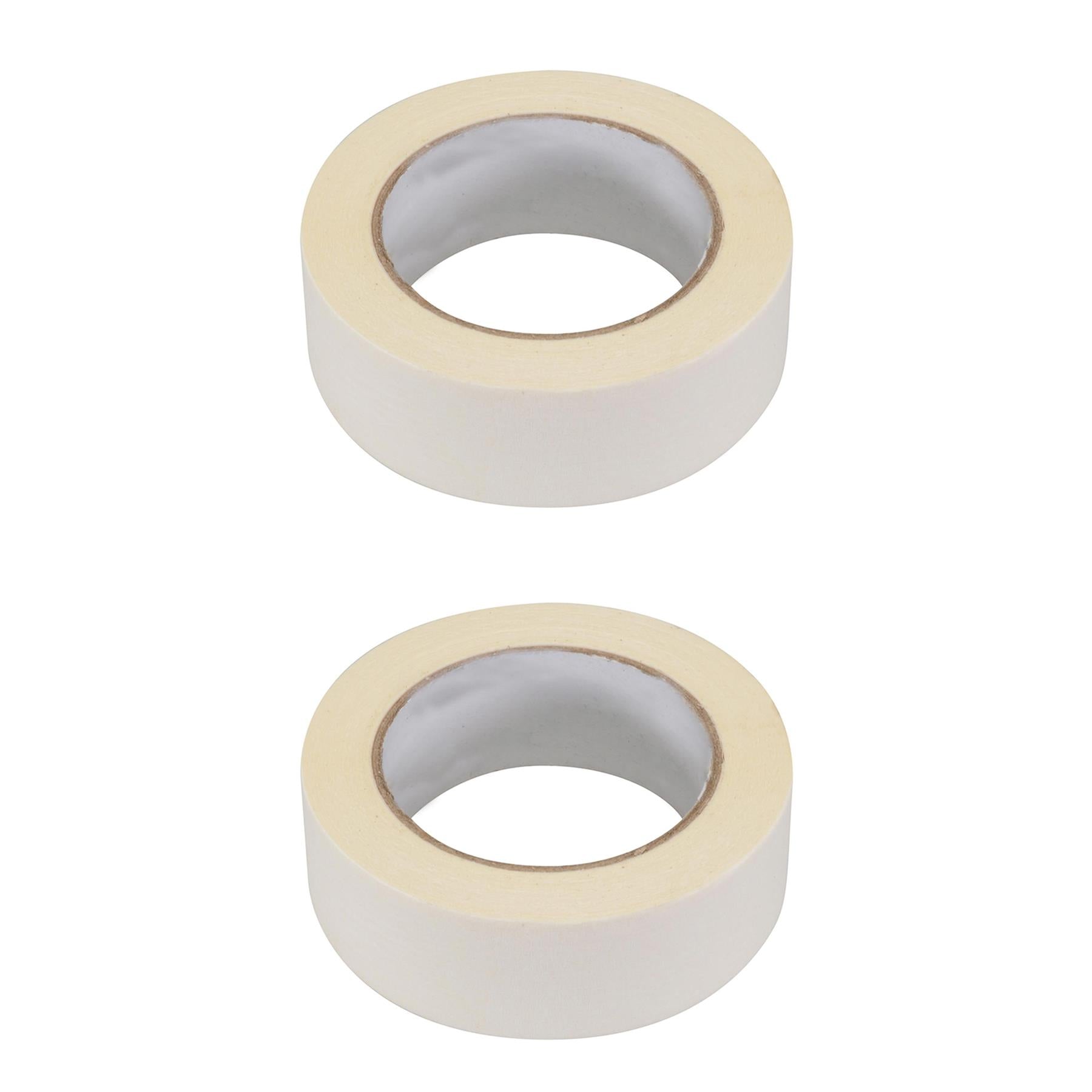 Low Tack Masking Tape Indoor Outdoor DIY Painting Decorating  38mmx 50m-2PC