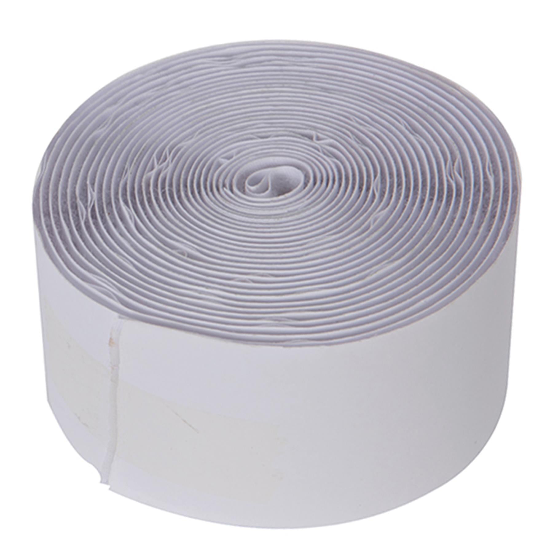 50mm x 5m White Self Adhesive Tape Hook and Loop Sticky Backed Fastener