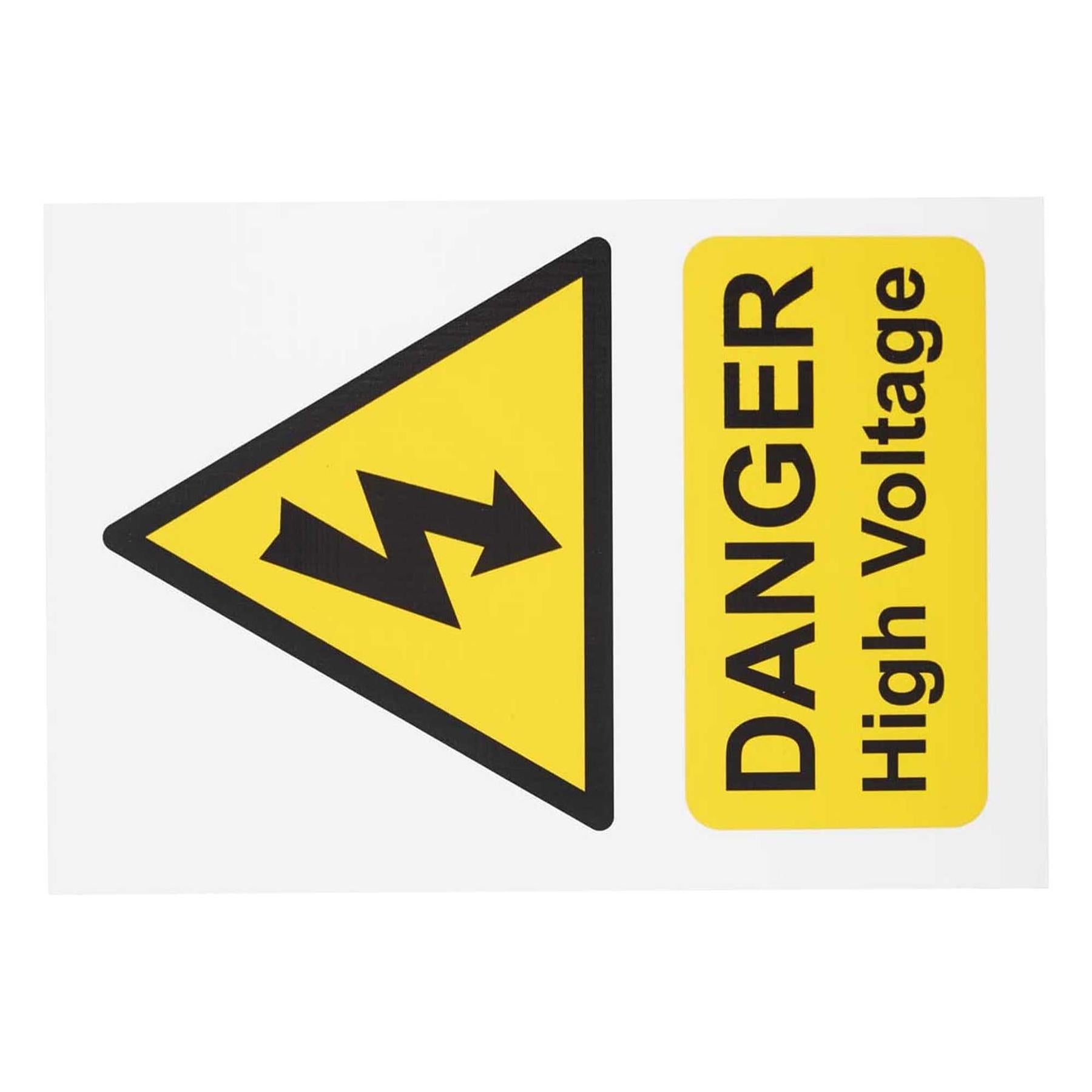Sealey High Voltage Vehicle Warning Sign