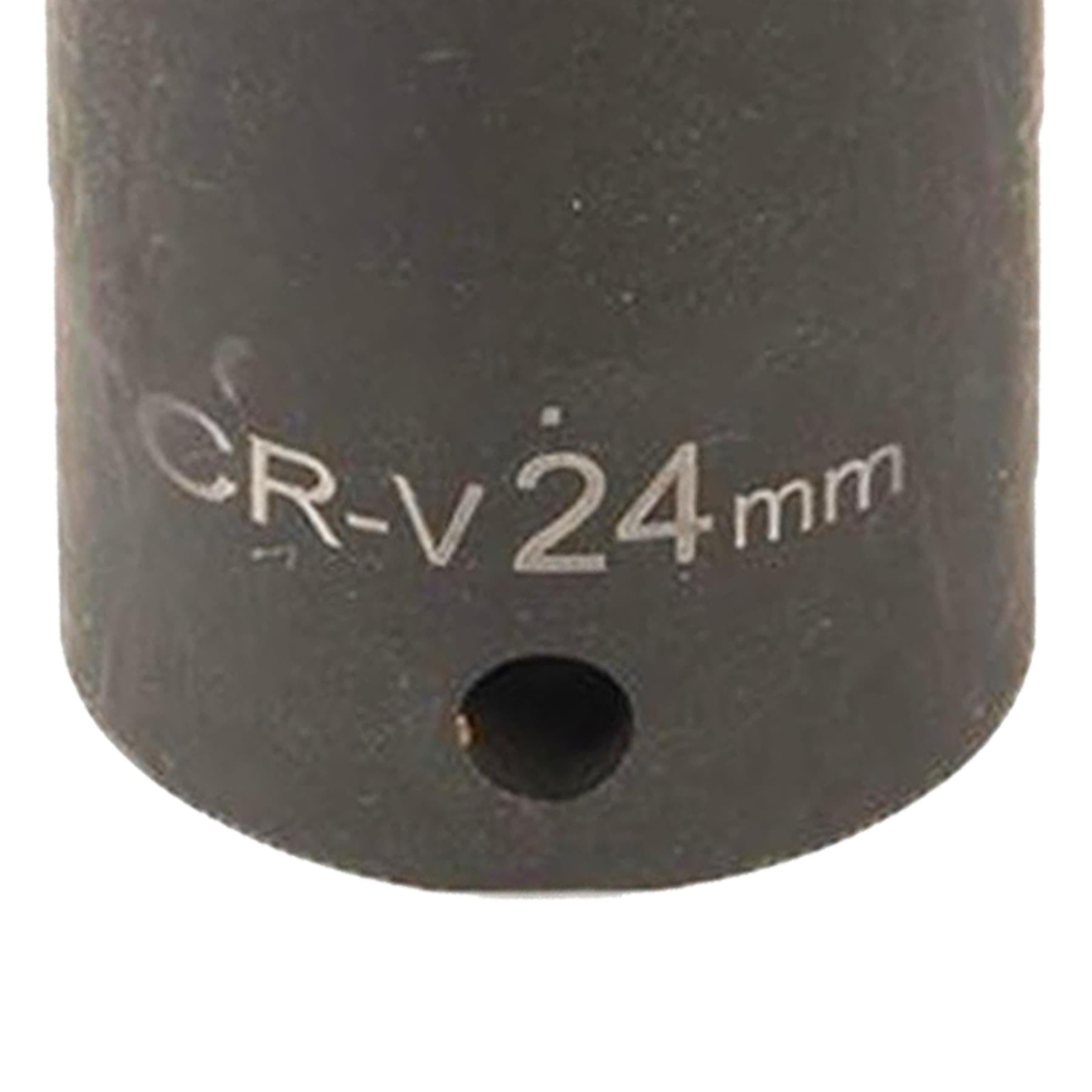 Impact Socket 1/2" Drive 6pt Metric 6 Point Hex Corrotion Resistant Sockets 24mm