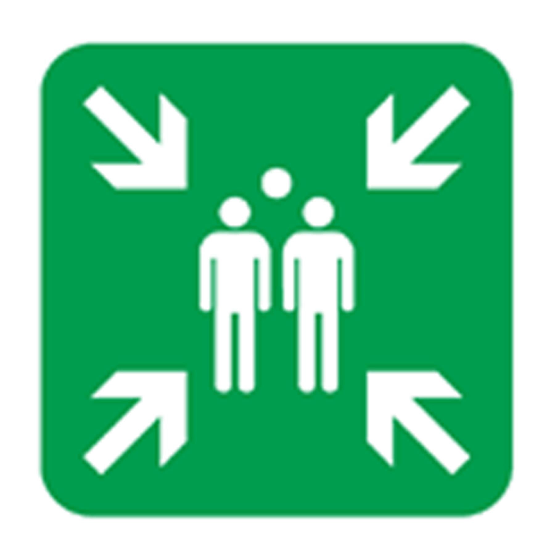 Sealey Safety Sign - Fire Action With Lift - Rigid Plastic-Pk of 10