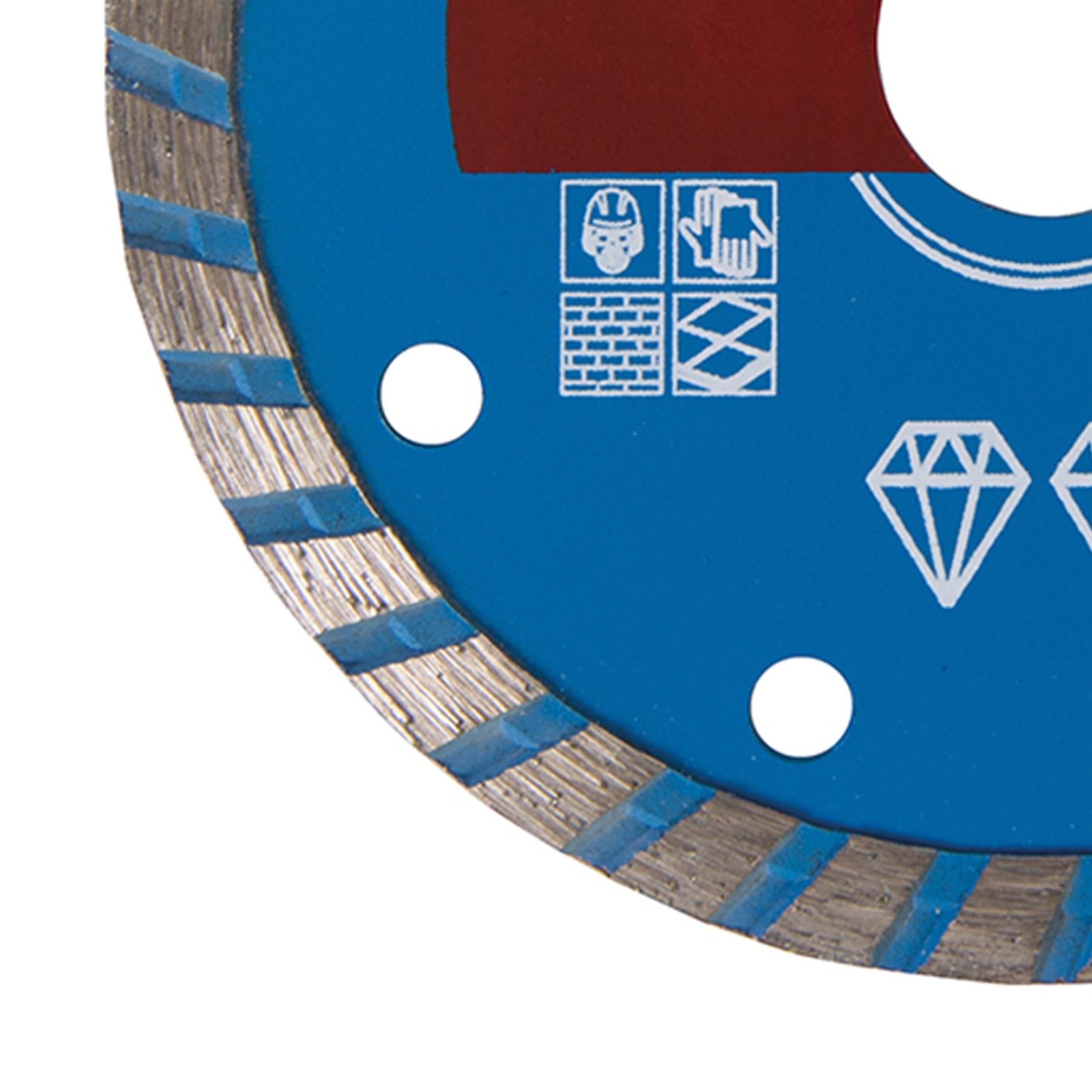 110mm Diamond Marble / Slate Cutting Disc 20mm Bore Hard Wall & Floor Tiles Wet & Dry Use