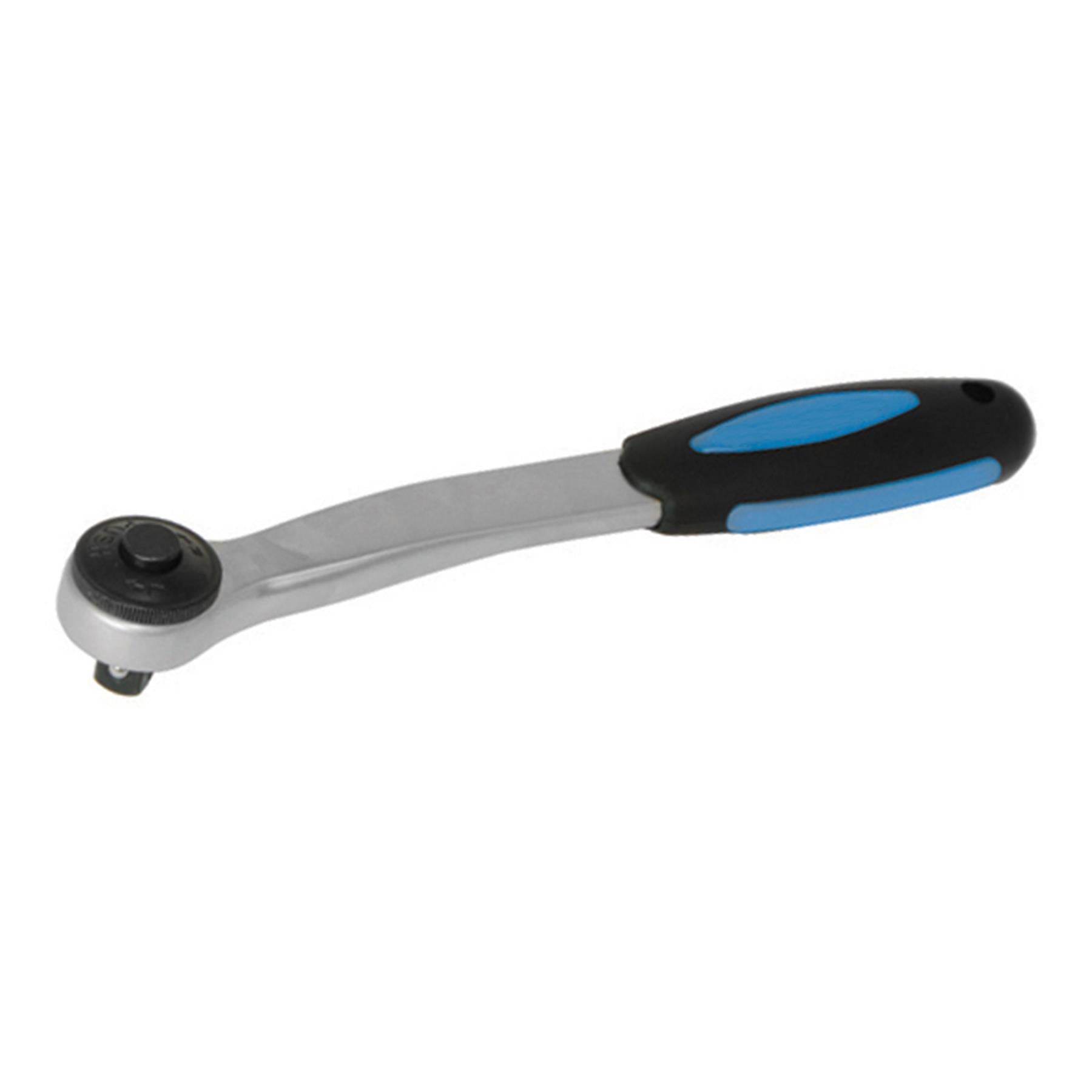 Heavy Duty Ratchet Handle 1/2" 250mm Chrome Vanadium Steel W/ Soft-Grip Handle
