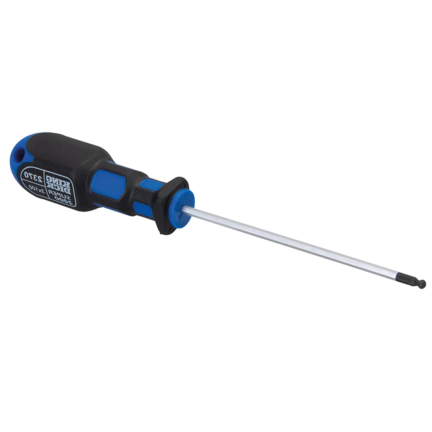 King Dick Hex Ball End Screwdriver 3 X 100mm British Made