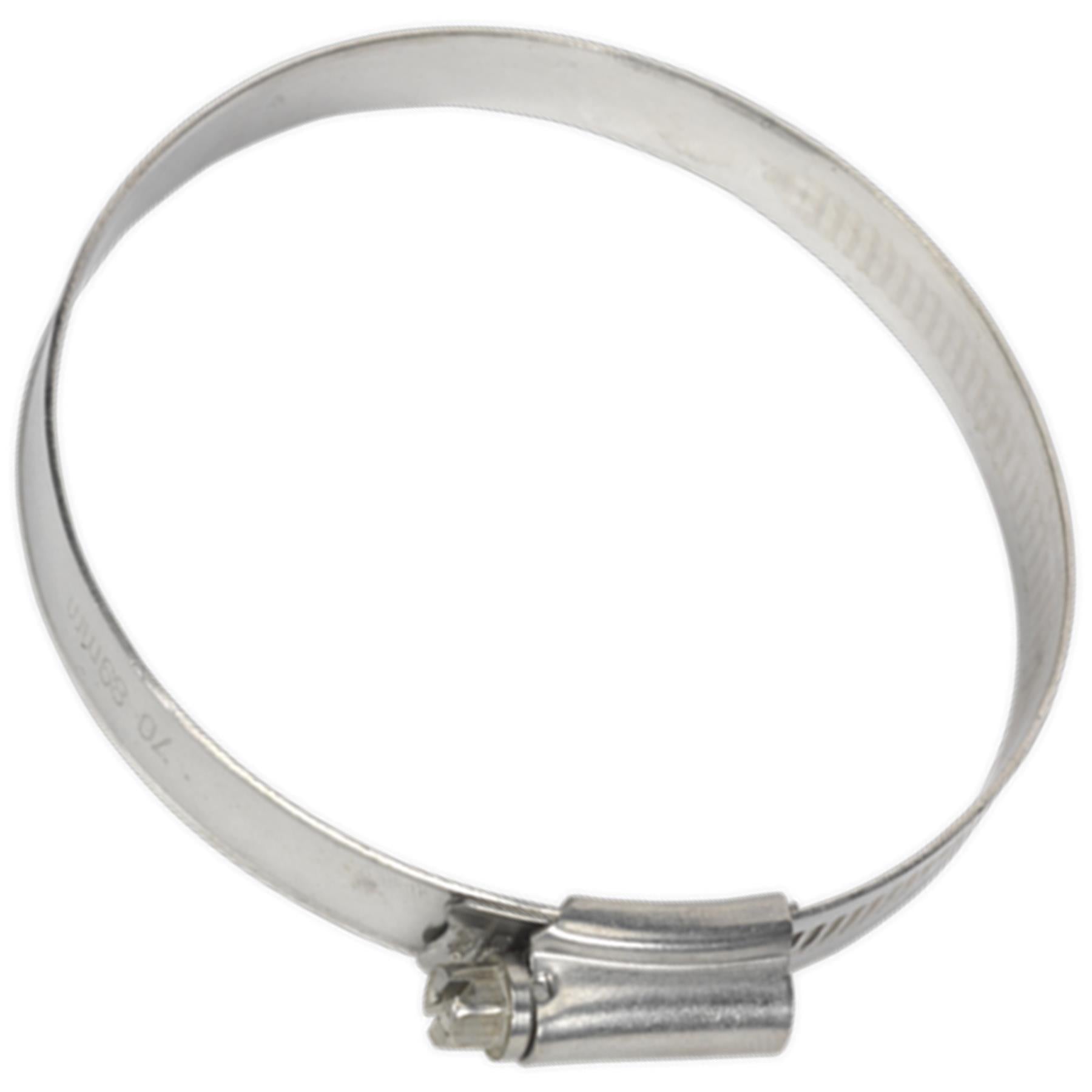 Sealey Hose Clip Stainless Steel 70-89mm Pack of 5