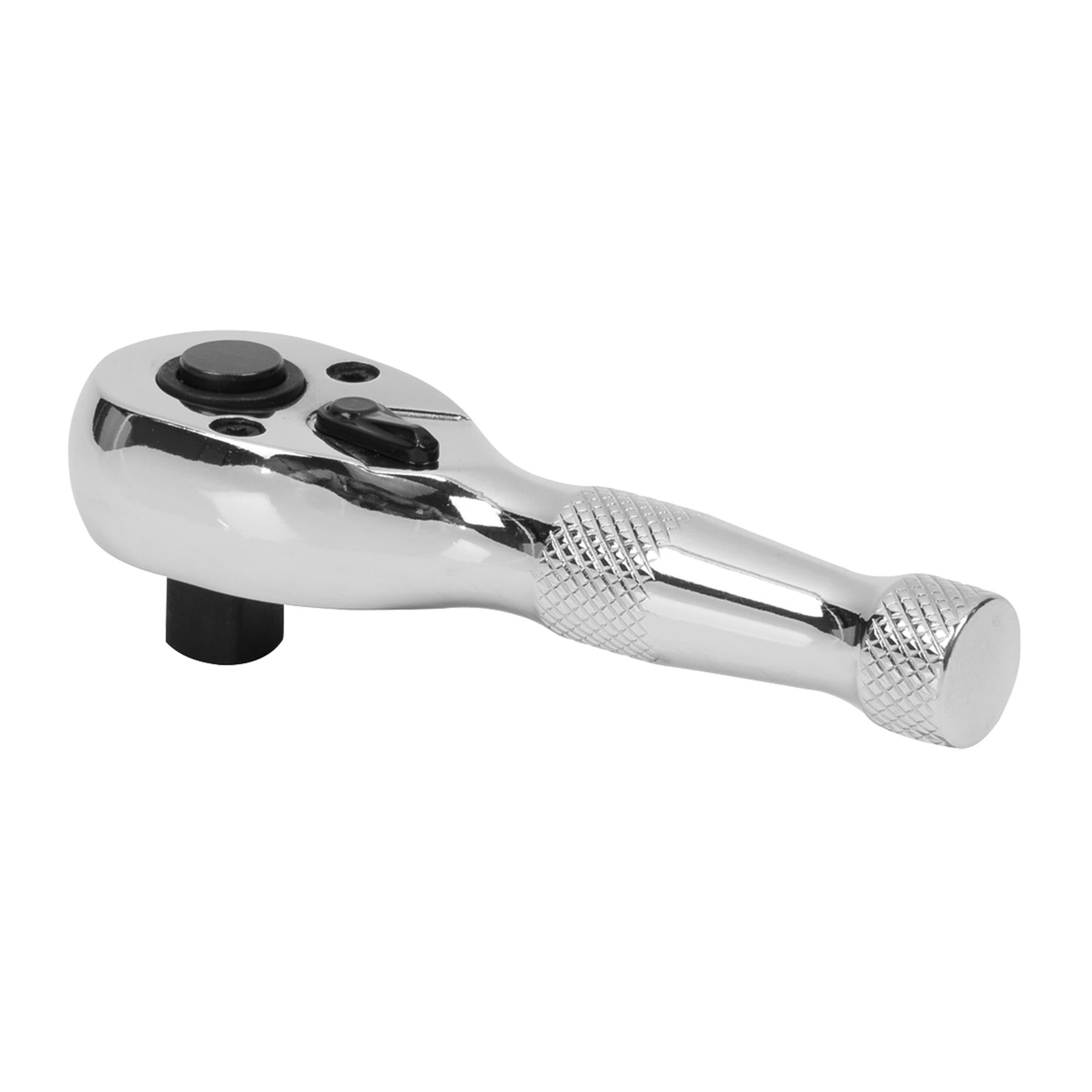 Sealey Stubby Ratchet Wrench 3/8"Sq Drive Pear-Head Flip Reverse