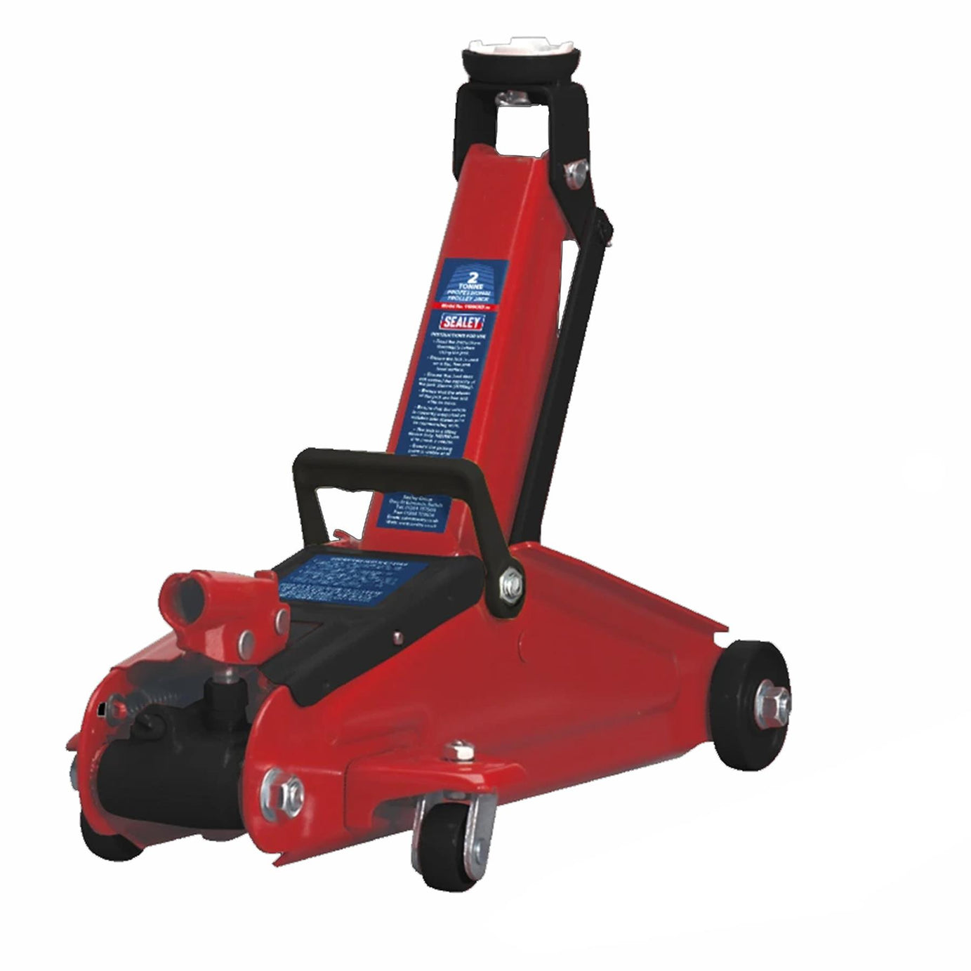 Sealey Trolley Jack 2tonne Short Chassis with Storage Case