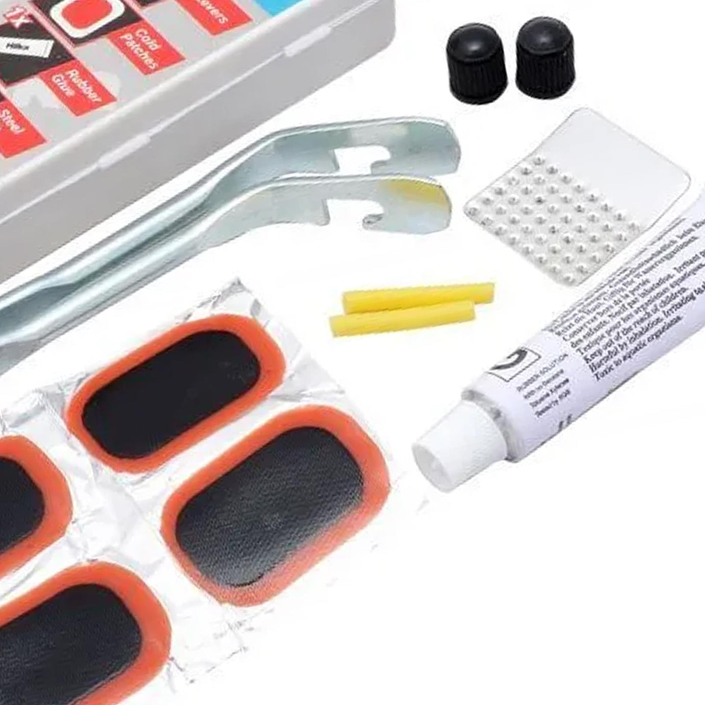 Comprehensive 12-Piece Puncture Repair Kit 