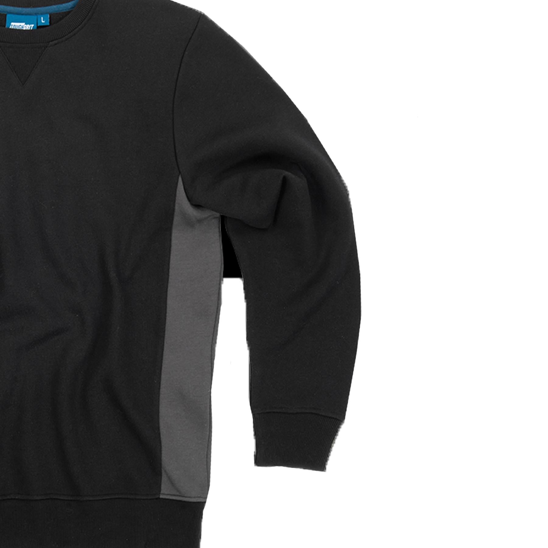Tough Grit 2-Tone Trade Tech Windproof Sweatshirt Black/Charcoal XS